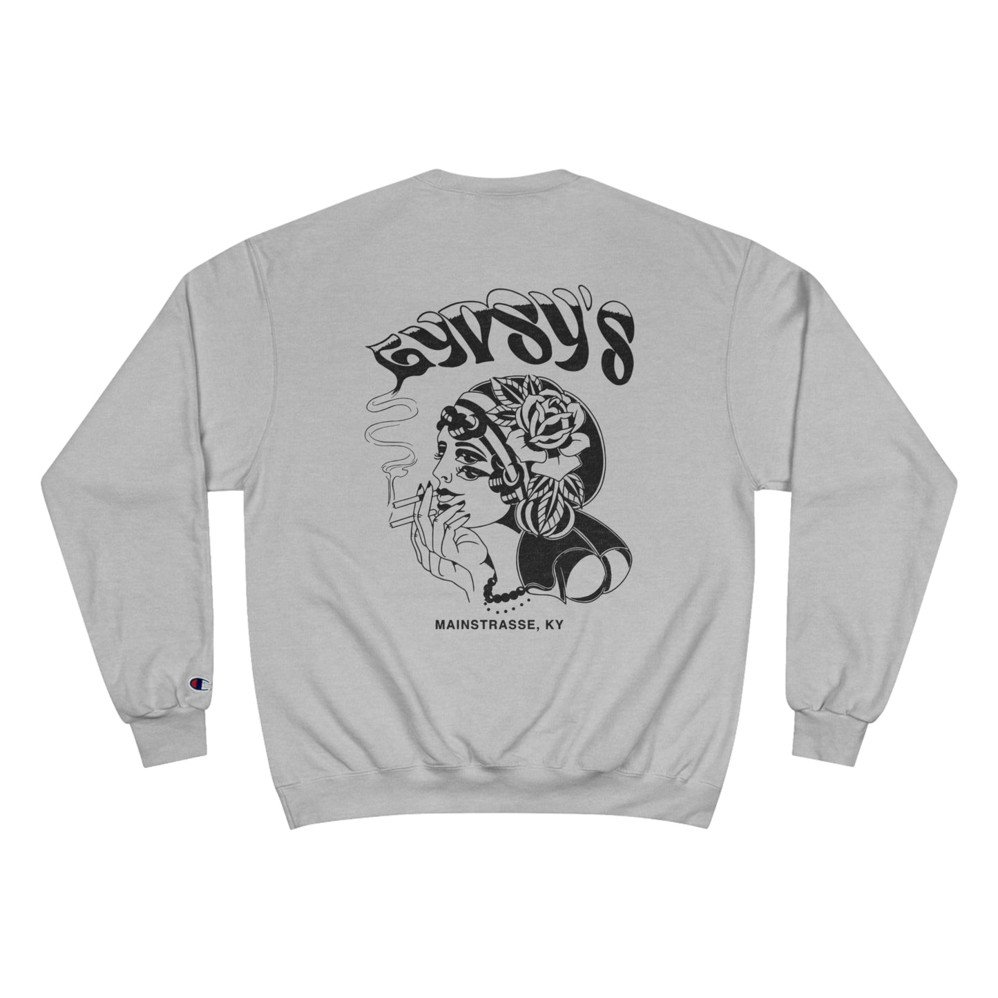 Unisex Champion Crewneck | Gypsy's Double Gypsy Lady (by @ohbhave)