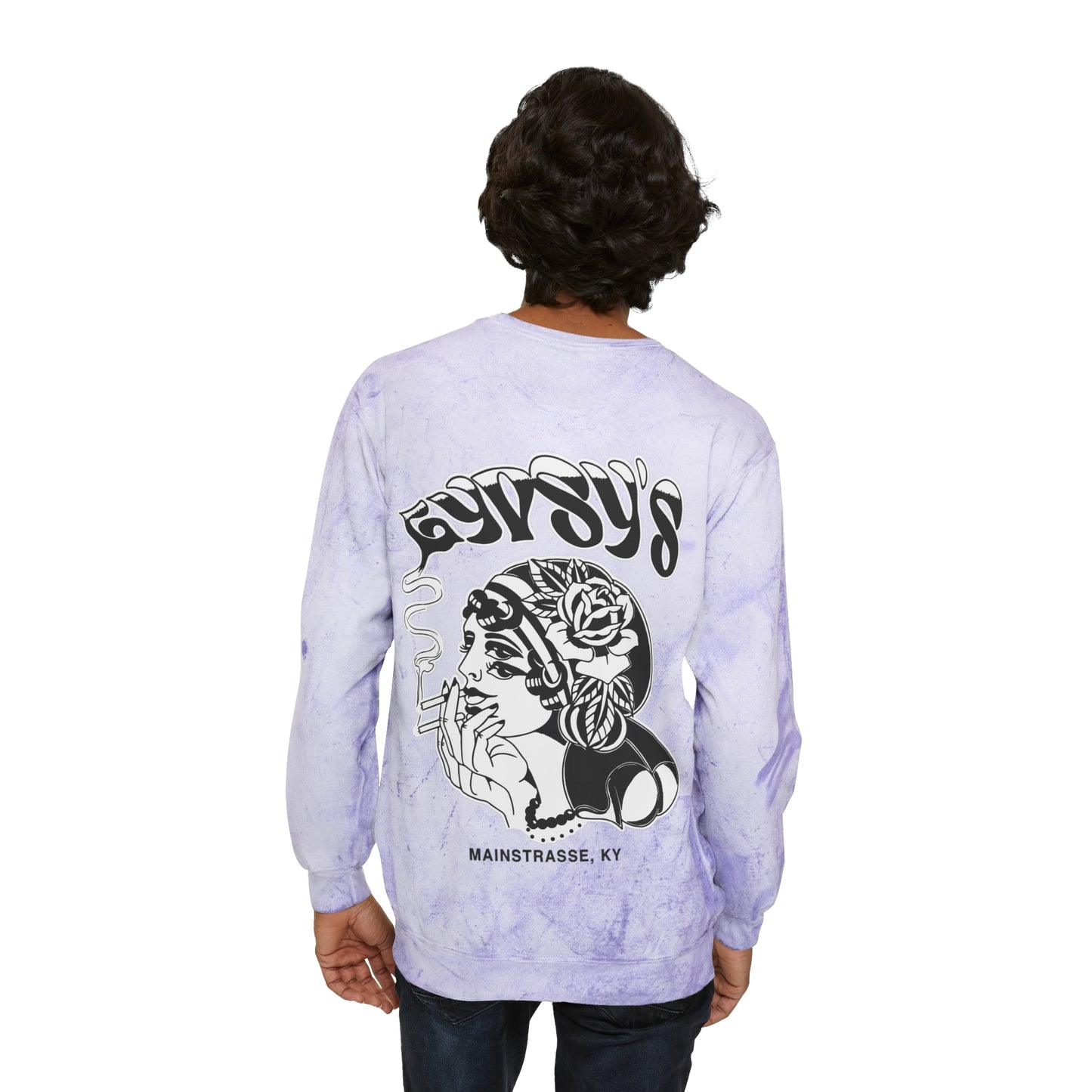 Unisex Comfort Colors Color Blast Crewneck Sweatshirt | Gypsy's Double Gypsy Lady (by @ohbhave)