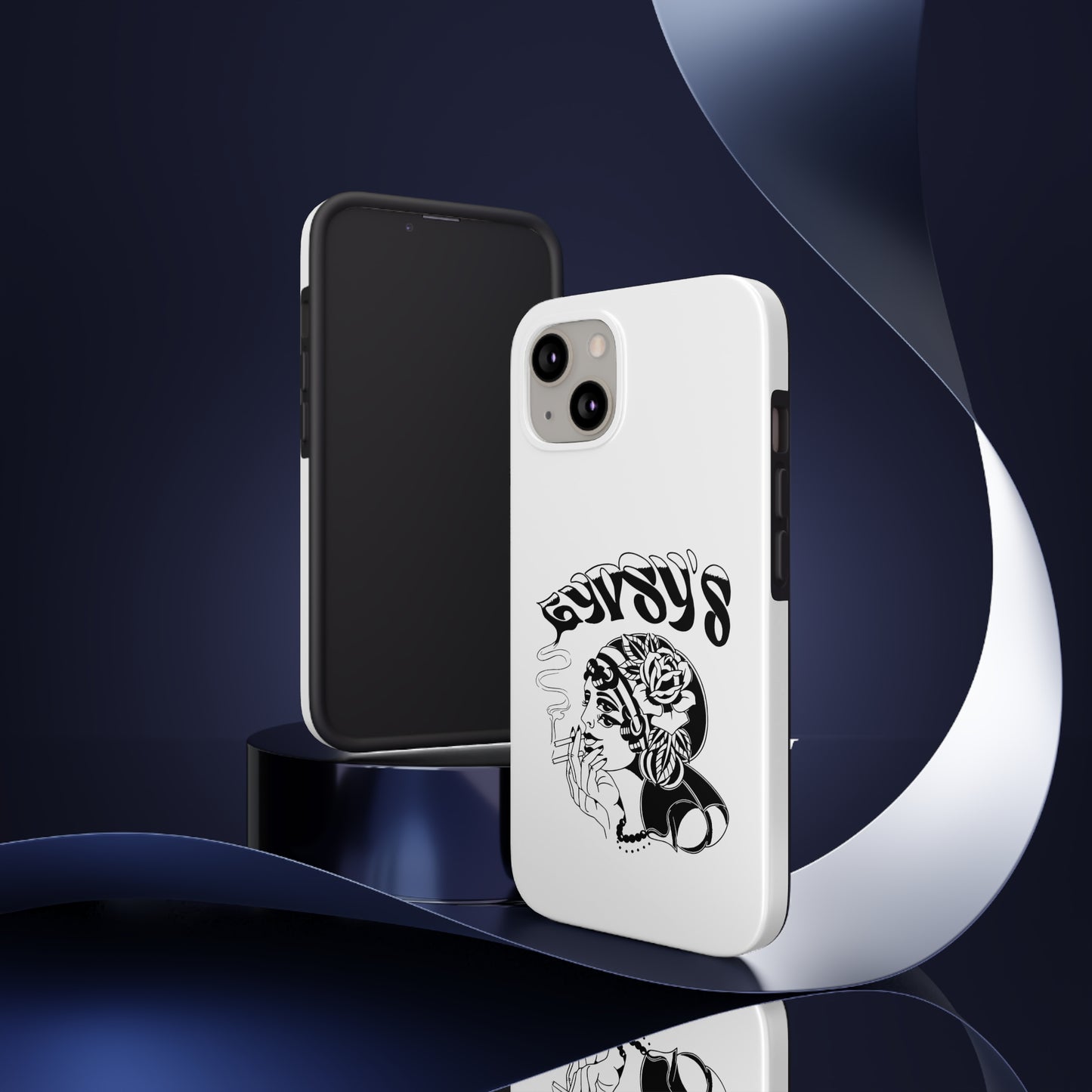 White Tough Phone Cases | Gypsy's Double Gypsy Lady (by @ohbhave)