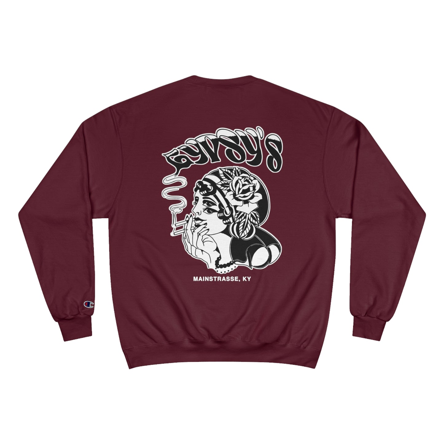 Unisex Champion Crewneck | Gypsy's Double Gypsy Lady (by @ohbhave)