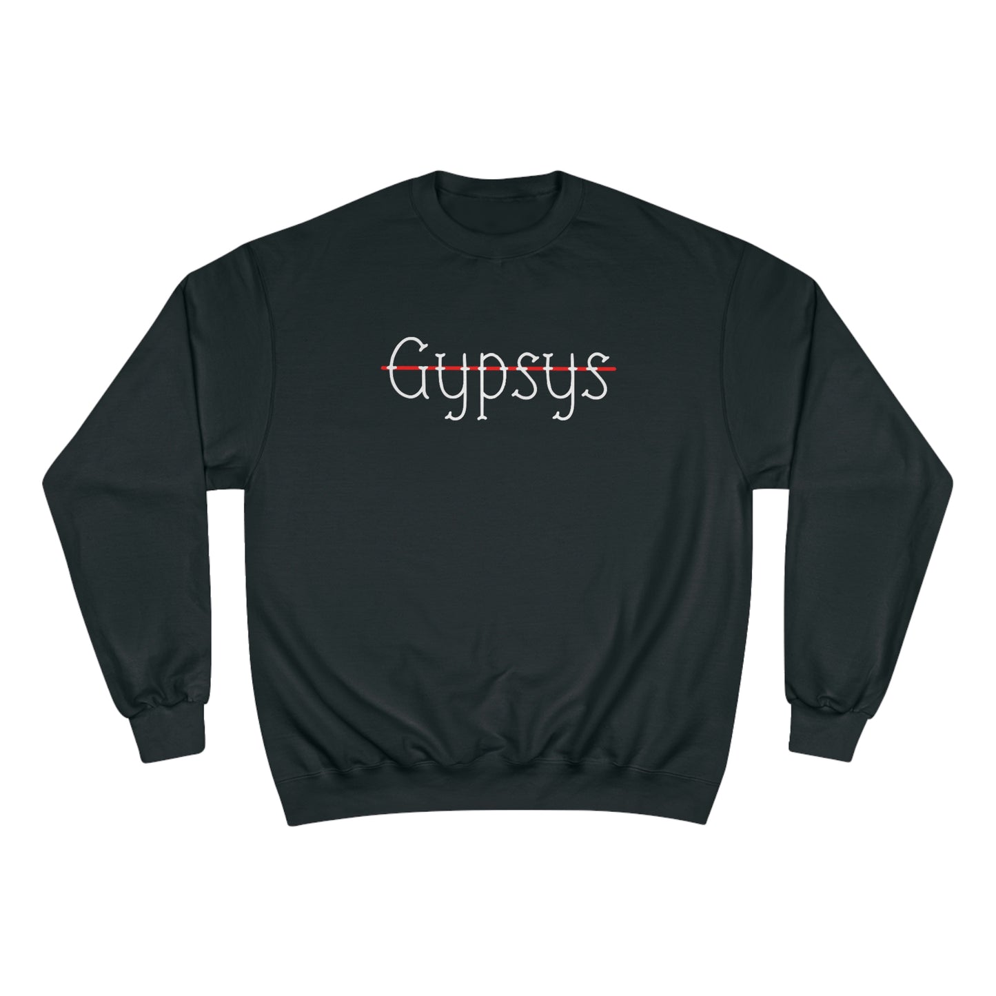 Unisex Champion Crewneck Sweatshirt | Gypsy's Red Rose Gypsy Lady (by @ryseart)