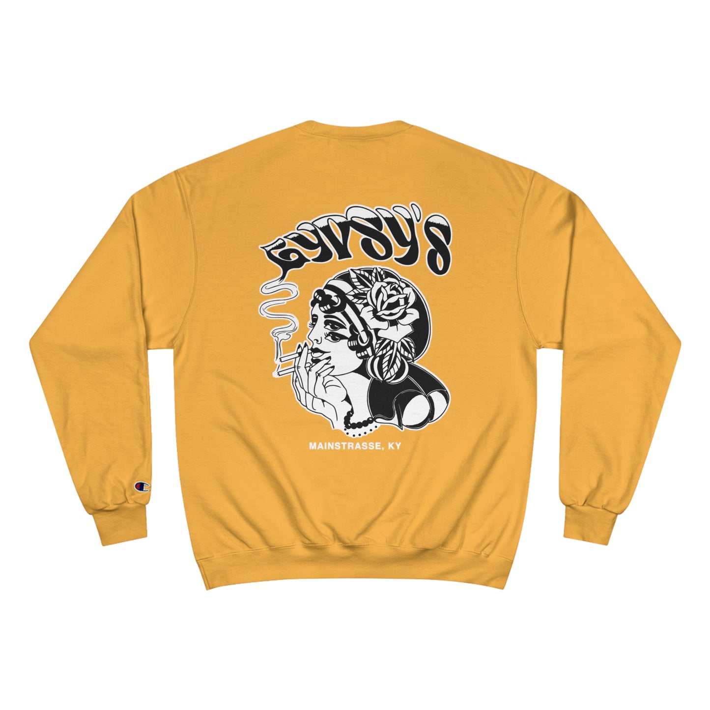 Unisex Champion Crewneck | Gypsy's Double Gypsy Lady (by @ohbhave)