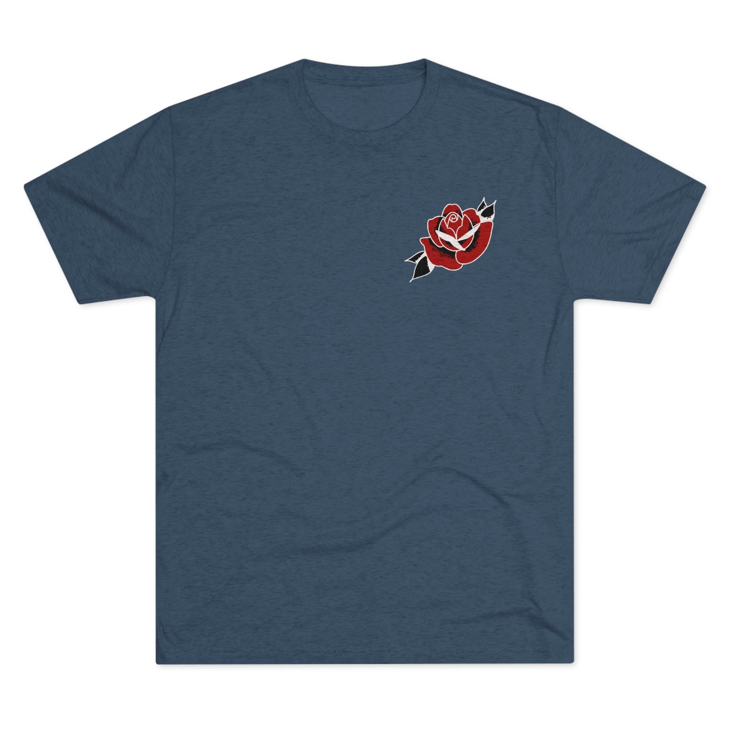 Unisex Tri-Blend Crew Tee | Gypsy's Red Rose Gypsy Lady (by @ryseart)