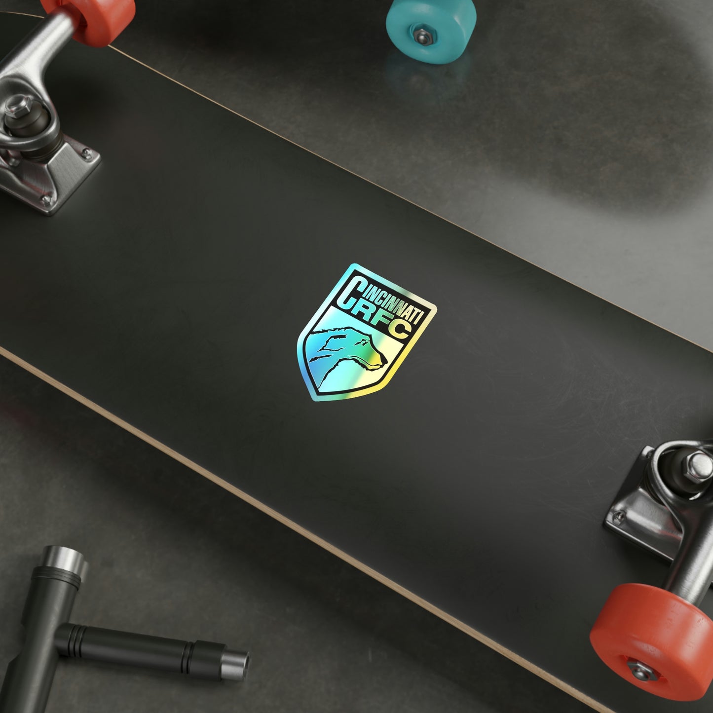 Holographic Die-cut Sticker | CRFC Wolfhounds Blue Crest