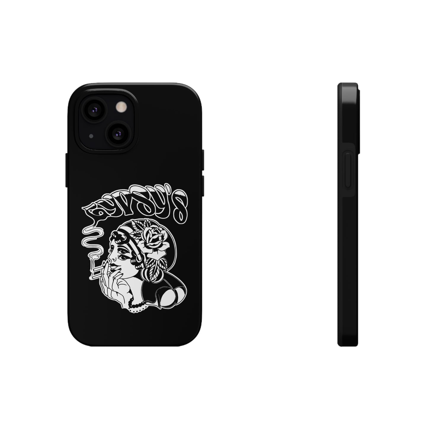 Black Tough Phone Cases | Gypsy's Double Gypsy Lady (by @ohbhave)