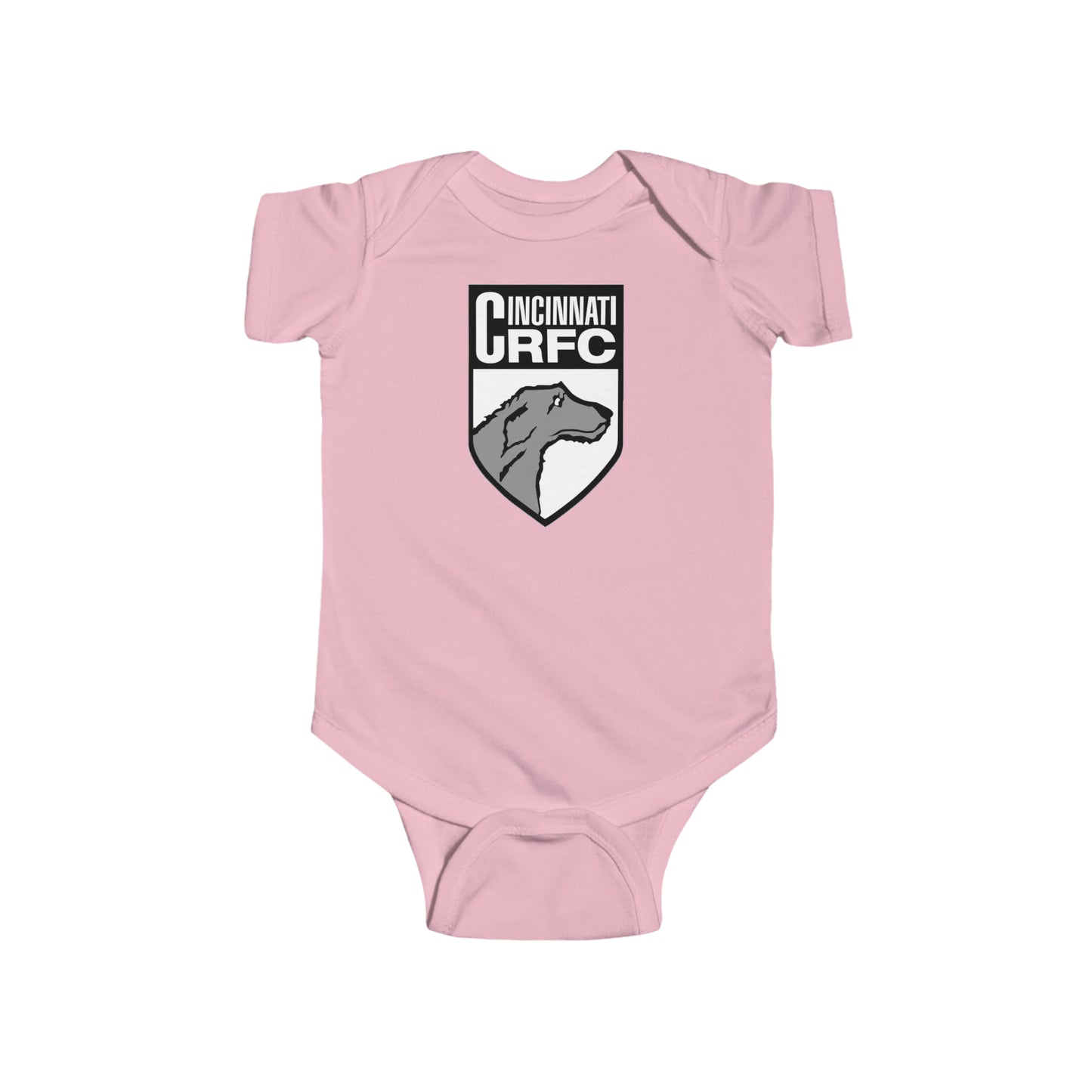 Infant Short Sleeve Onesie | CRFC Wolfhounds White Crest