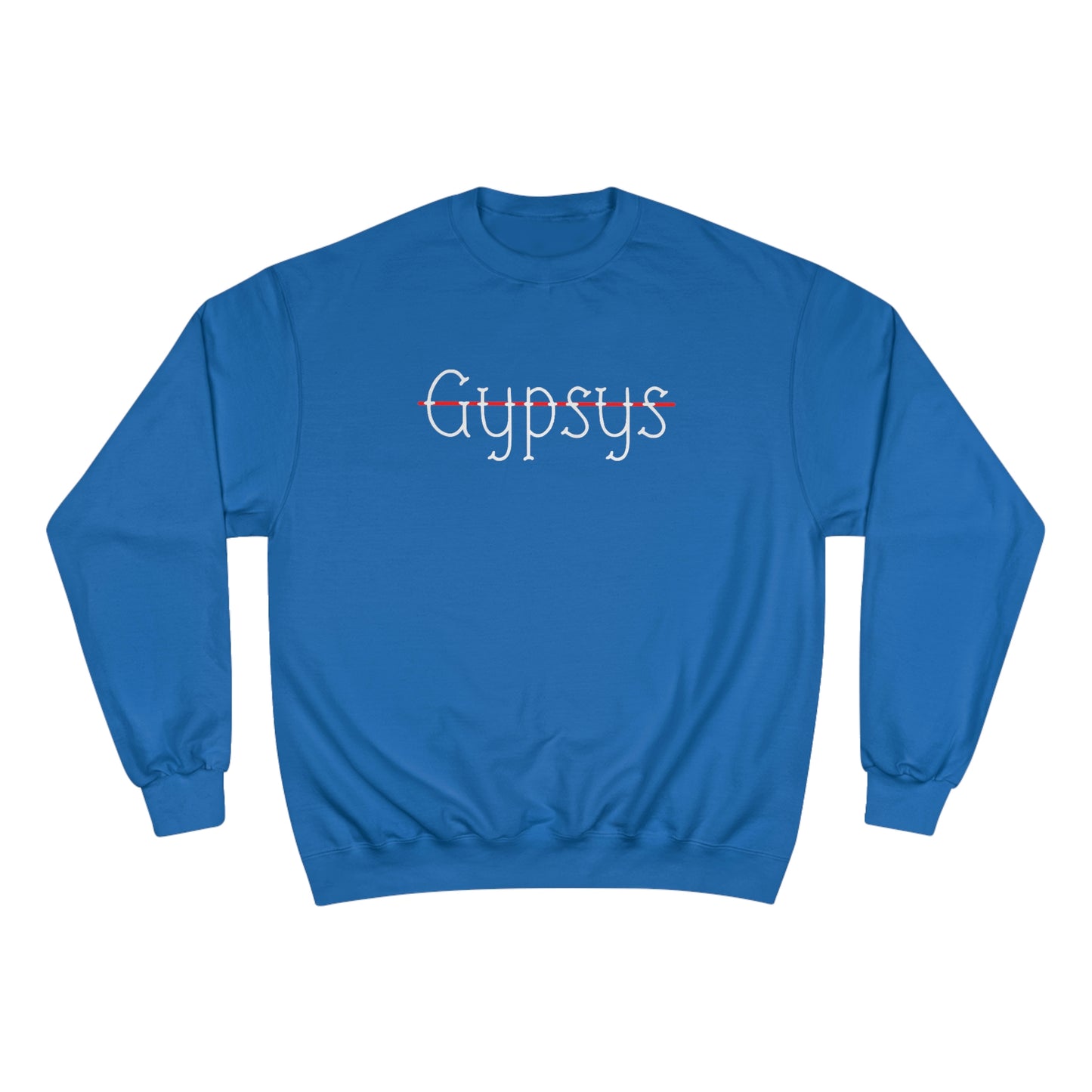 Unisex Champion Crewneck Sweatshirt | Gypsy's Red Rose Gypsy Lady (by @ryseart)