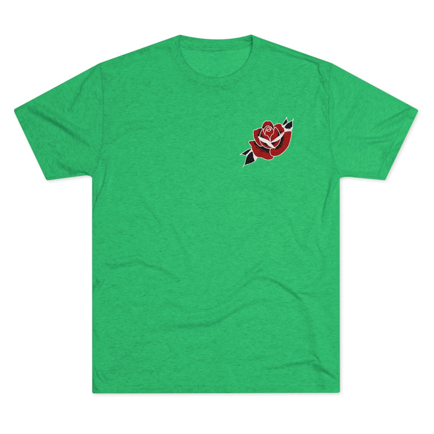 Unisex Tri-Blend Crew Tee | Gypsy's Red Rose Gypsy Lady (by @ryseart)