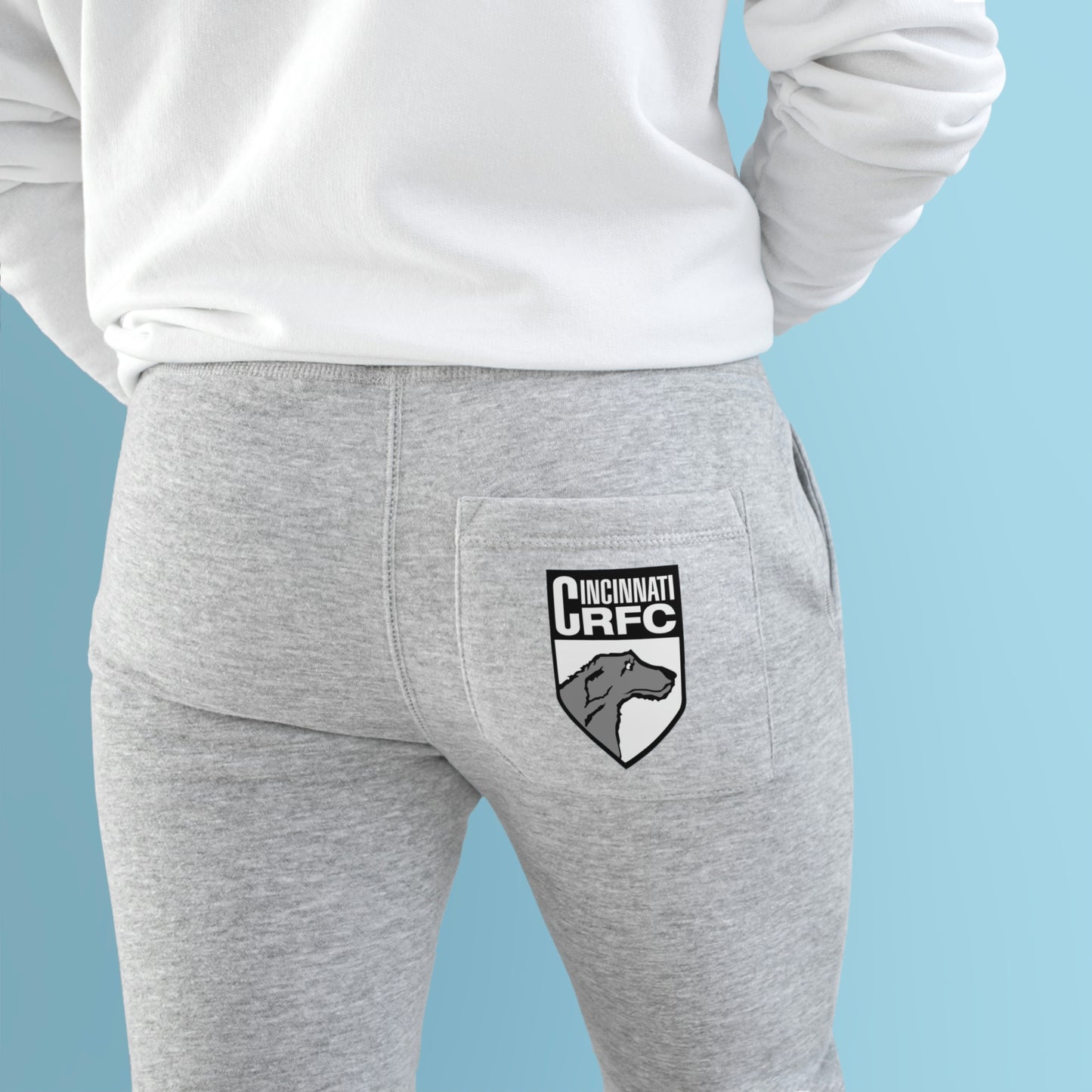 Unisex Premium Fleece Joggers | CRFC Wolfhounds White Crest