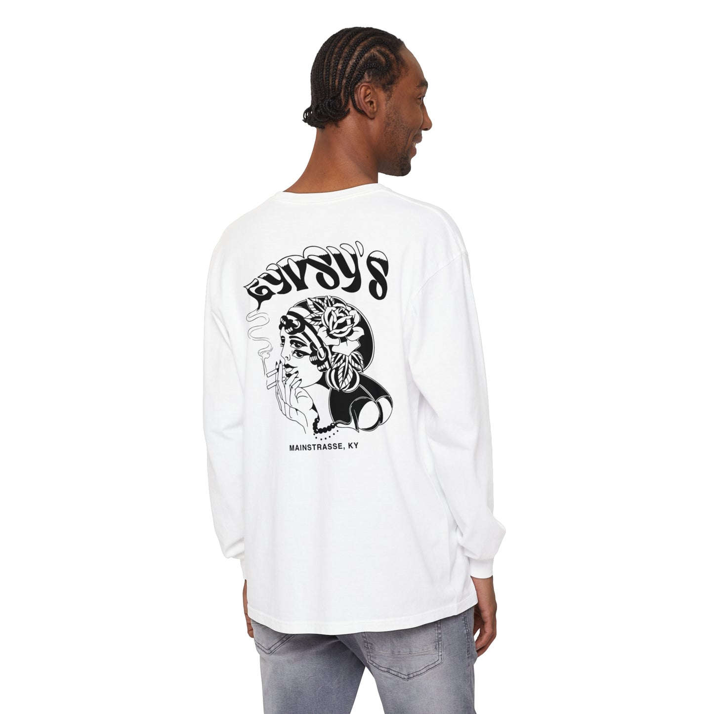 Unisex Comfort Colors Long Sleeve T-Shirt | Gypsy's Double Gypsy Lady (by @ohbhave)