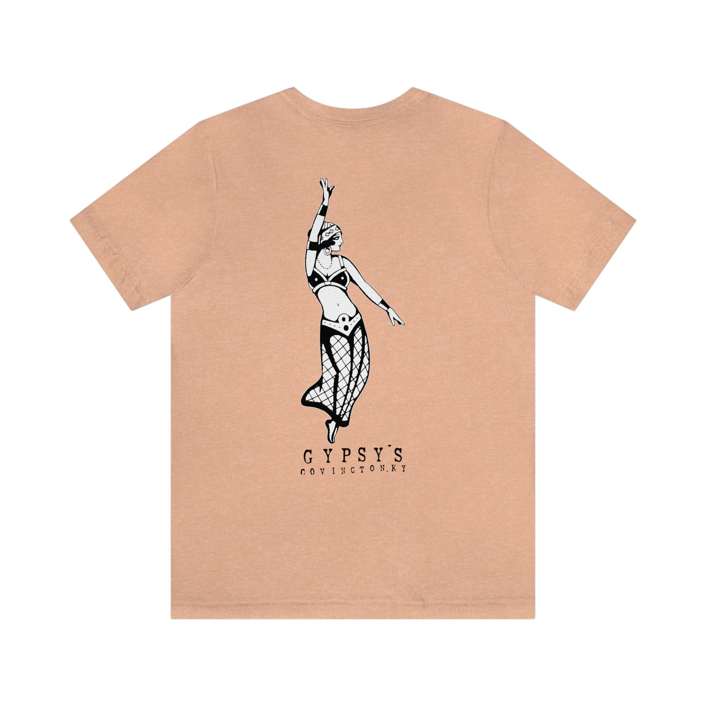 Unisex Jersey Short Sleeve Tee | Gypsy's Dancing Gypsy Lady (by @tylerabnertattoo)