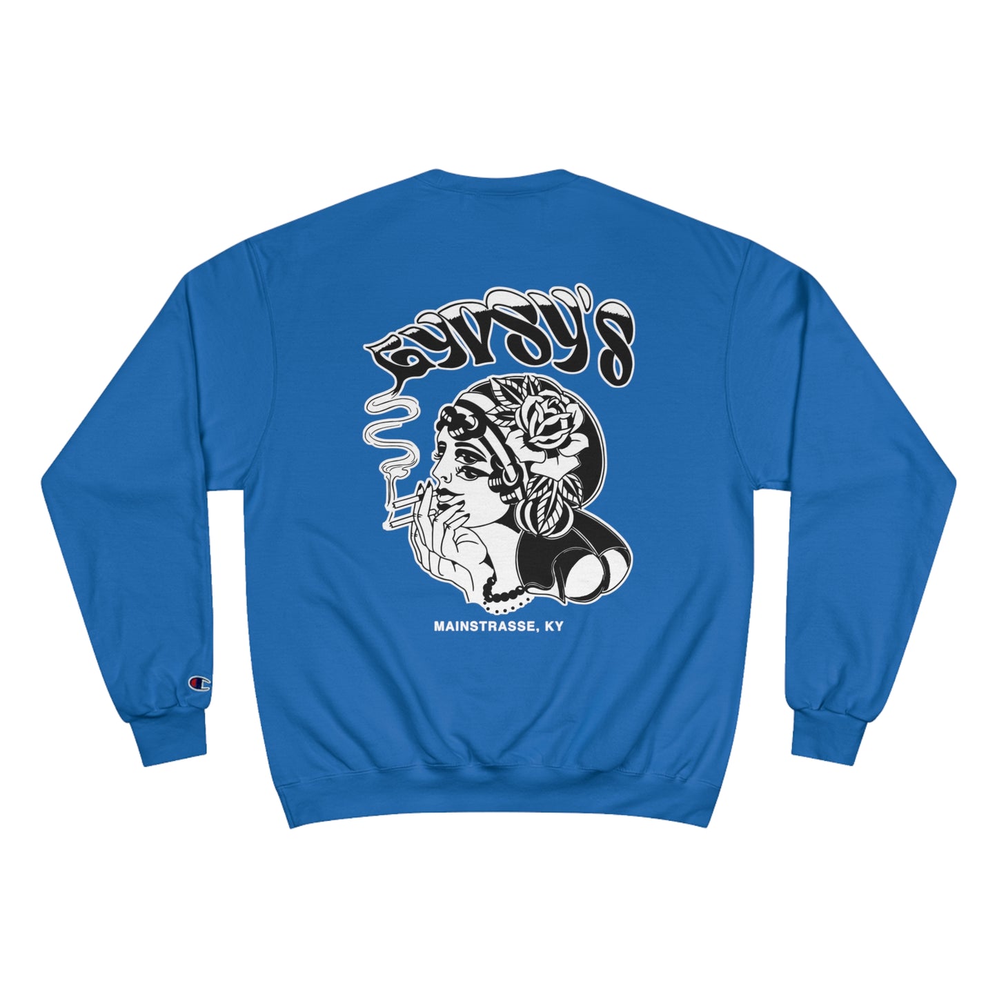 Unisex Champion Crewneck | Gypsy's Double Gypsy Lady (by @ohbhave)