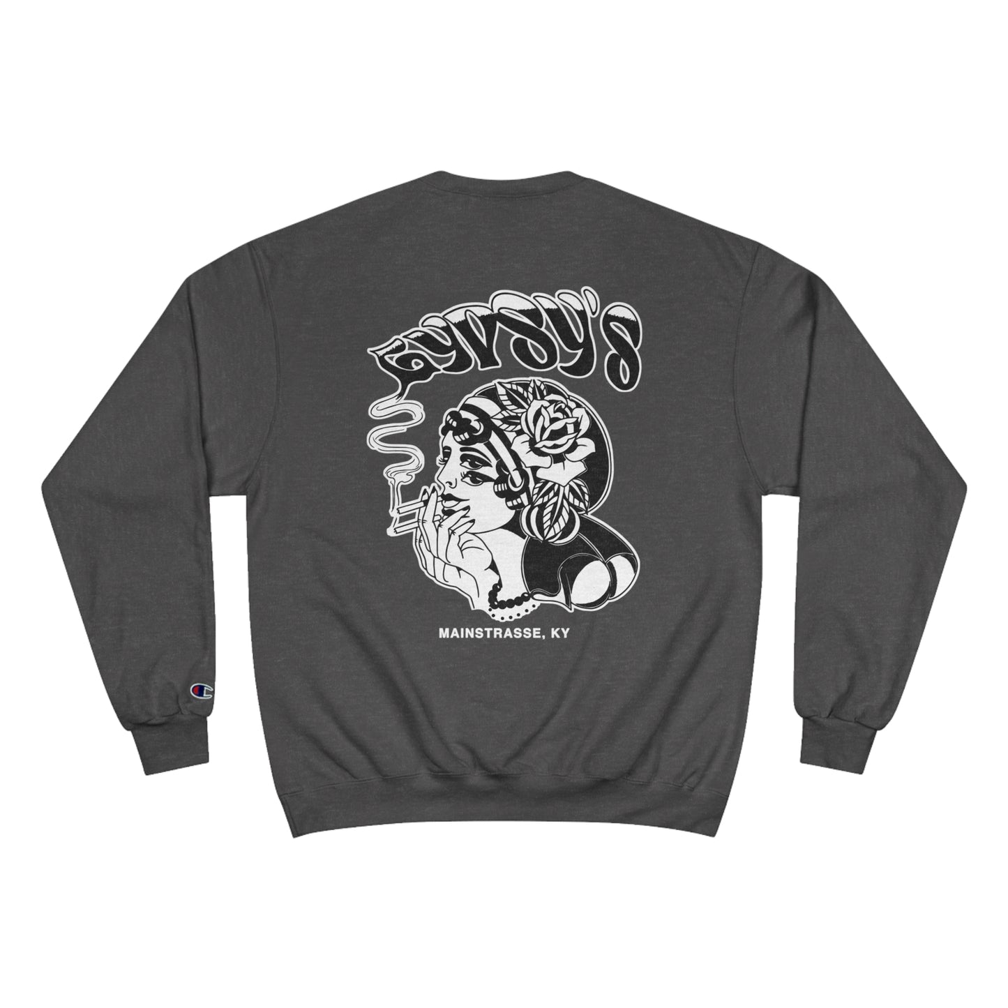 Unisex Champion Crewneck | Gypsy's Double Gypsy Lady (by @ohbhave)