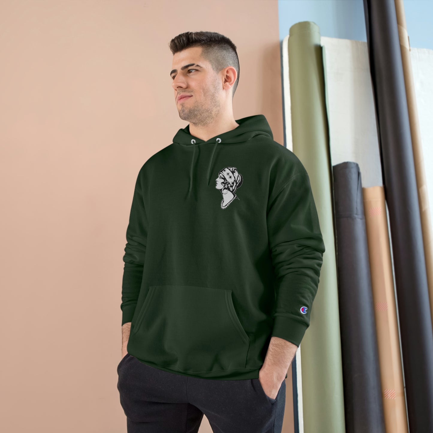 Unisex Champion Hoodie | Gypsy's Dancing Gypsy Lady (by @tylerabnertattoo)