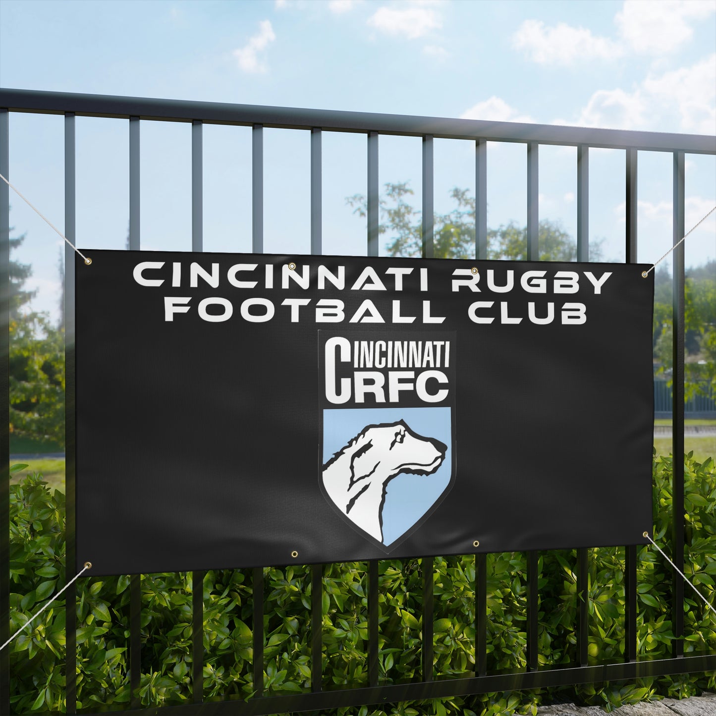 Matte Banner (3 Sizes) | CRFC Wolfhounds Blue Crest