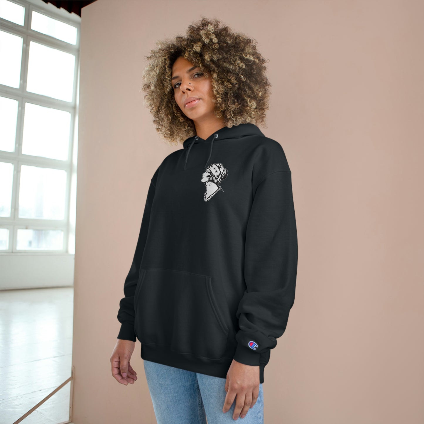 Unisex Champion Hoodie | Gypsy's Dancing Gypsy Lady (by @tylerabnertattoo)