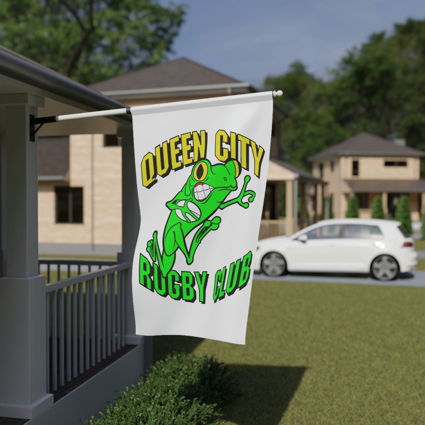 Flag 3'x5' | QCRFC Frogs Logo