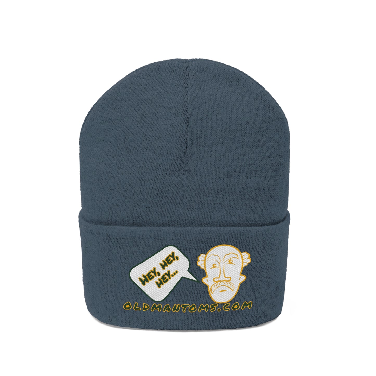 Old Man Tom's "Hey!" Knit Beanie