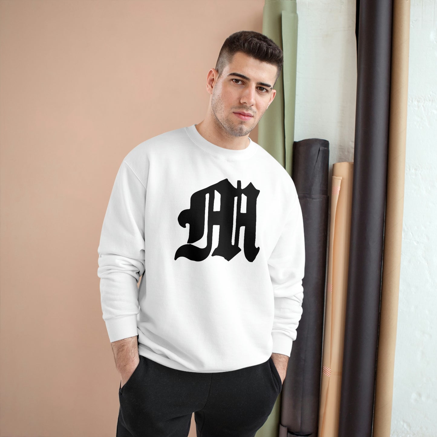 Unisex Champion Eco Crewneck Sweatshirt | Mothers Tattoo M Logo