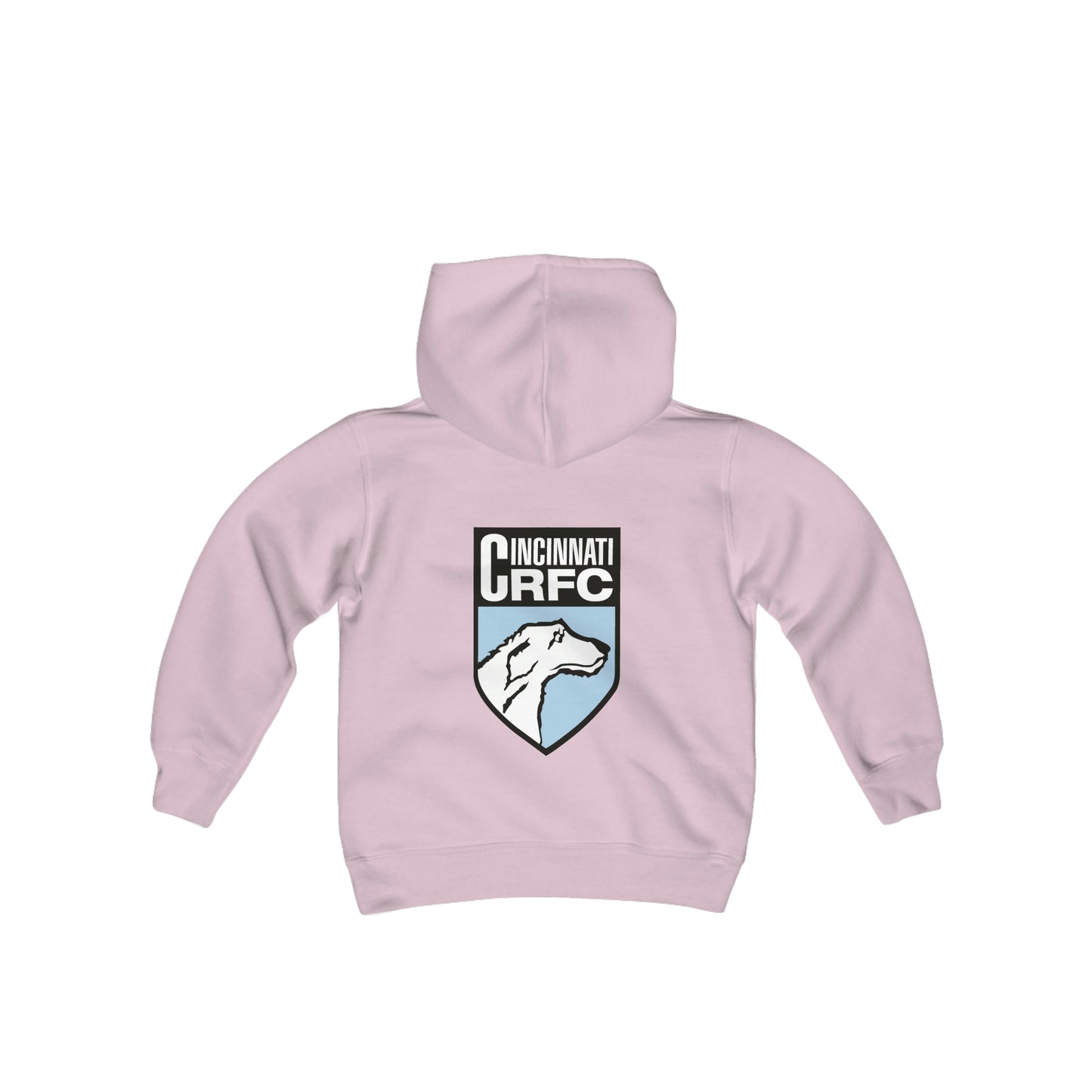Youth Heavy Blend Hooded Sweatshirt | CRFC Wolfhounds Blue Crest