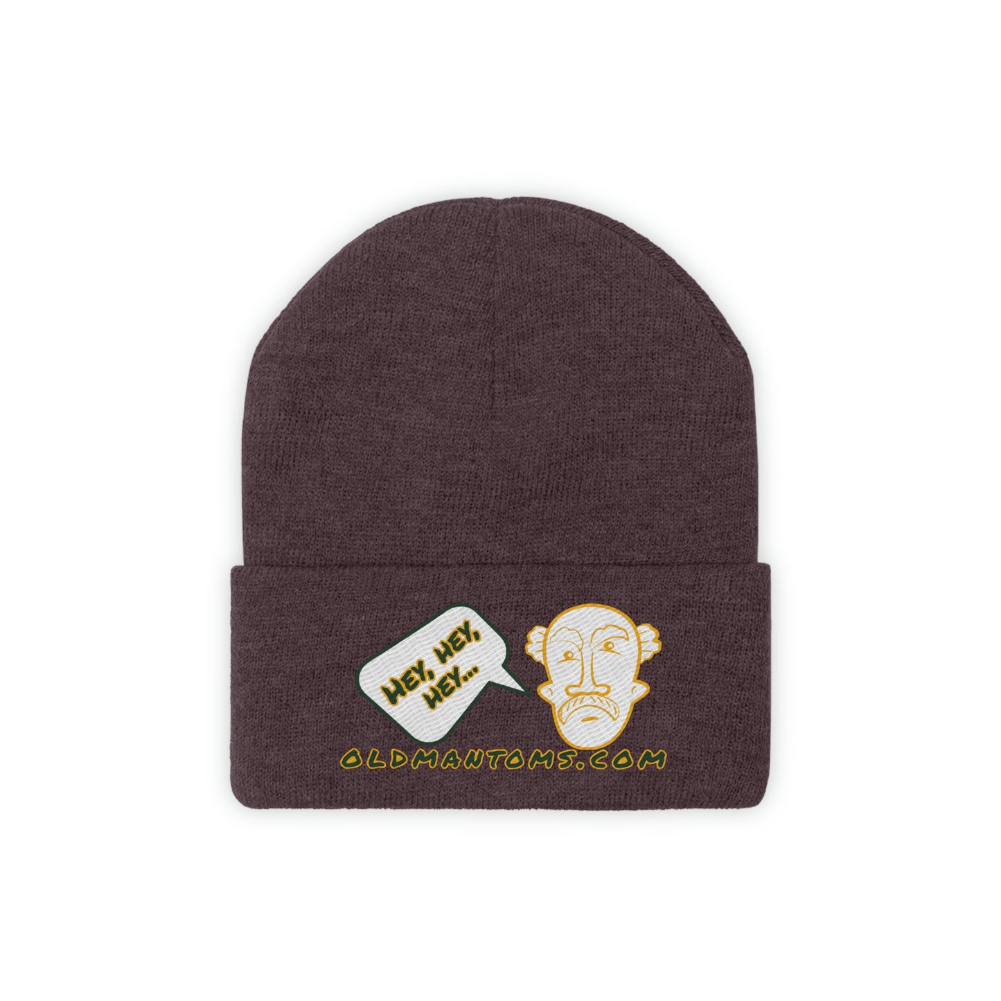Old Man Tom's "Hey!" Knit Beanie