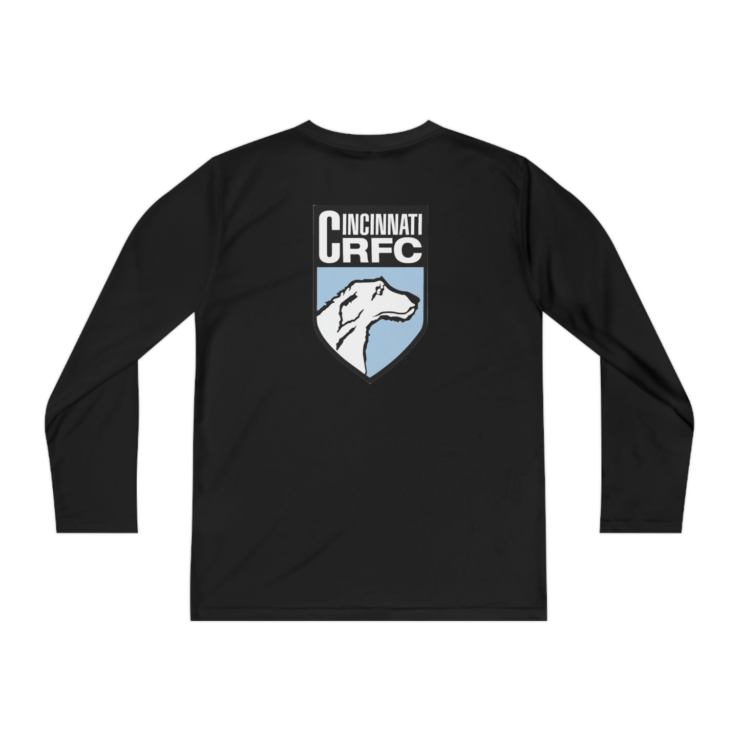 Youth Long Sleeve Competitor Tee | CRFC Wolfhounds Blue Crest