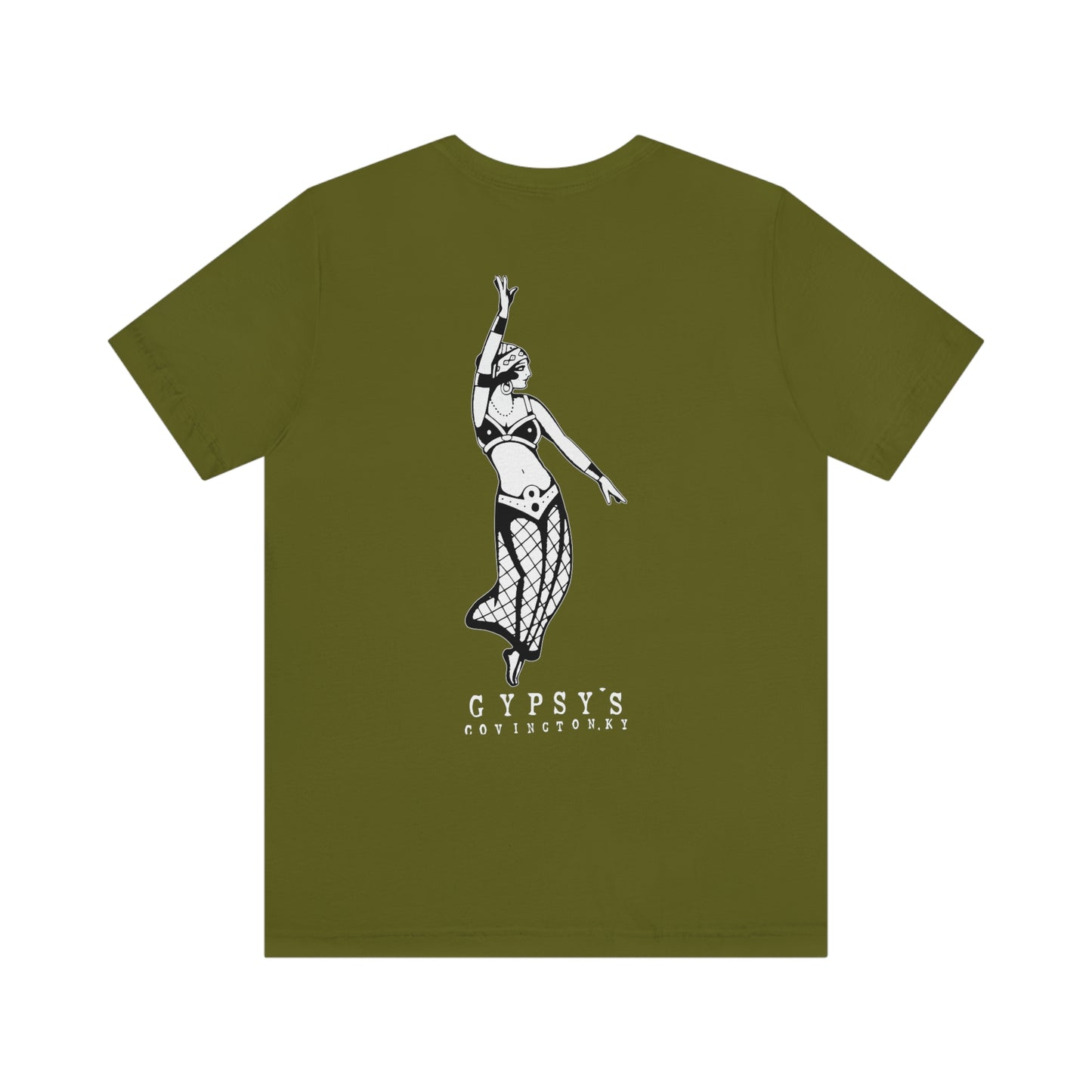 Unisex Jersey Short Sleeve Tee | Gypsy's Dancing Gypsy Lady (by @tylerabnertattoo)