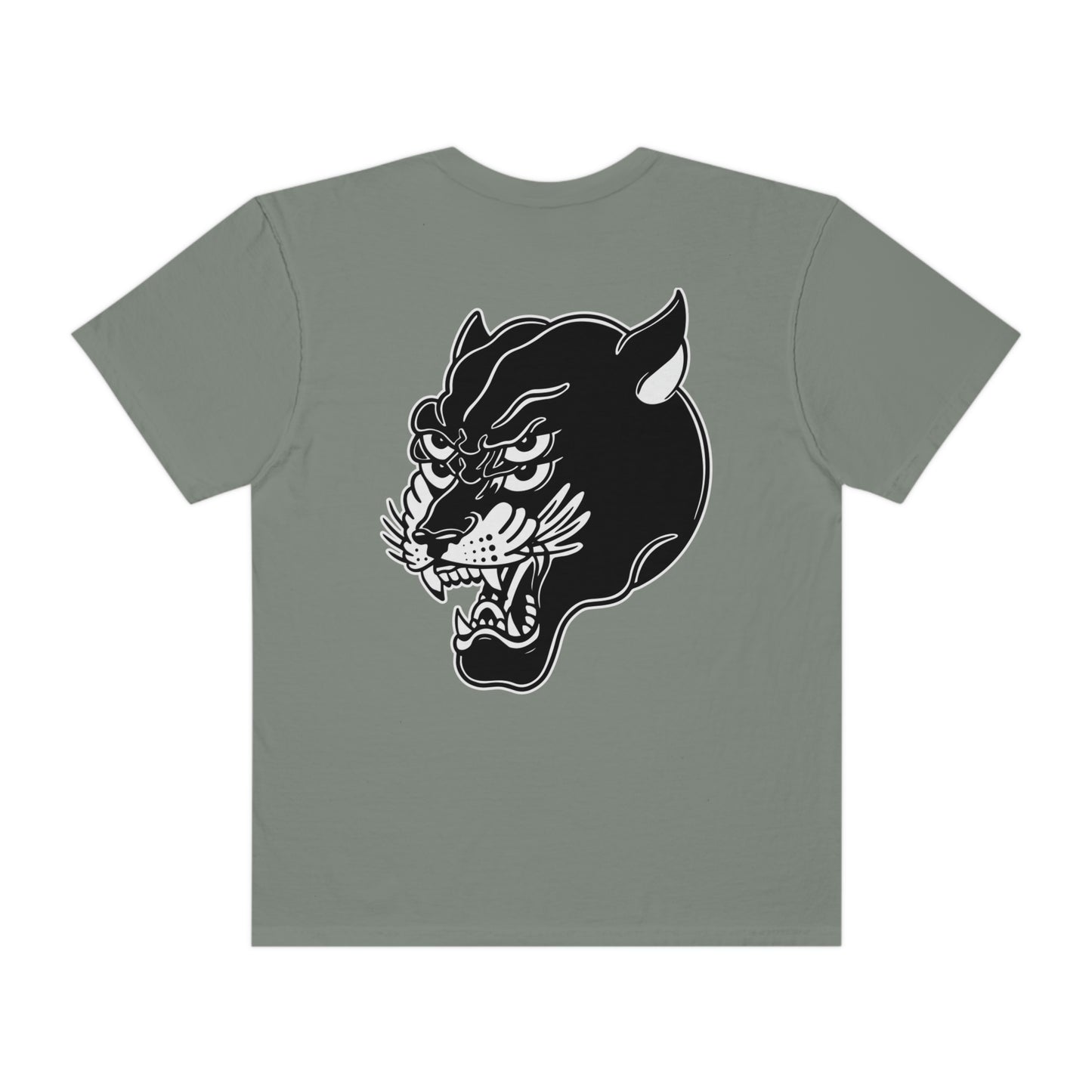 Unisex Comfort Colors T-shirt | Mothers Tattoo Double Panther Logo by Brendan Houston (IG: @ohbhave)