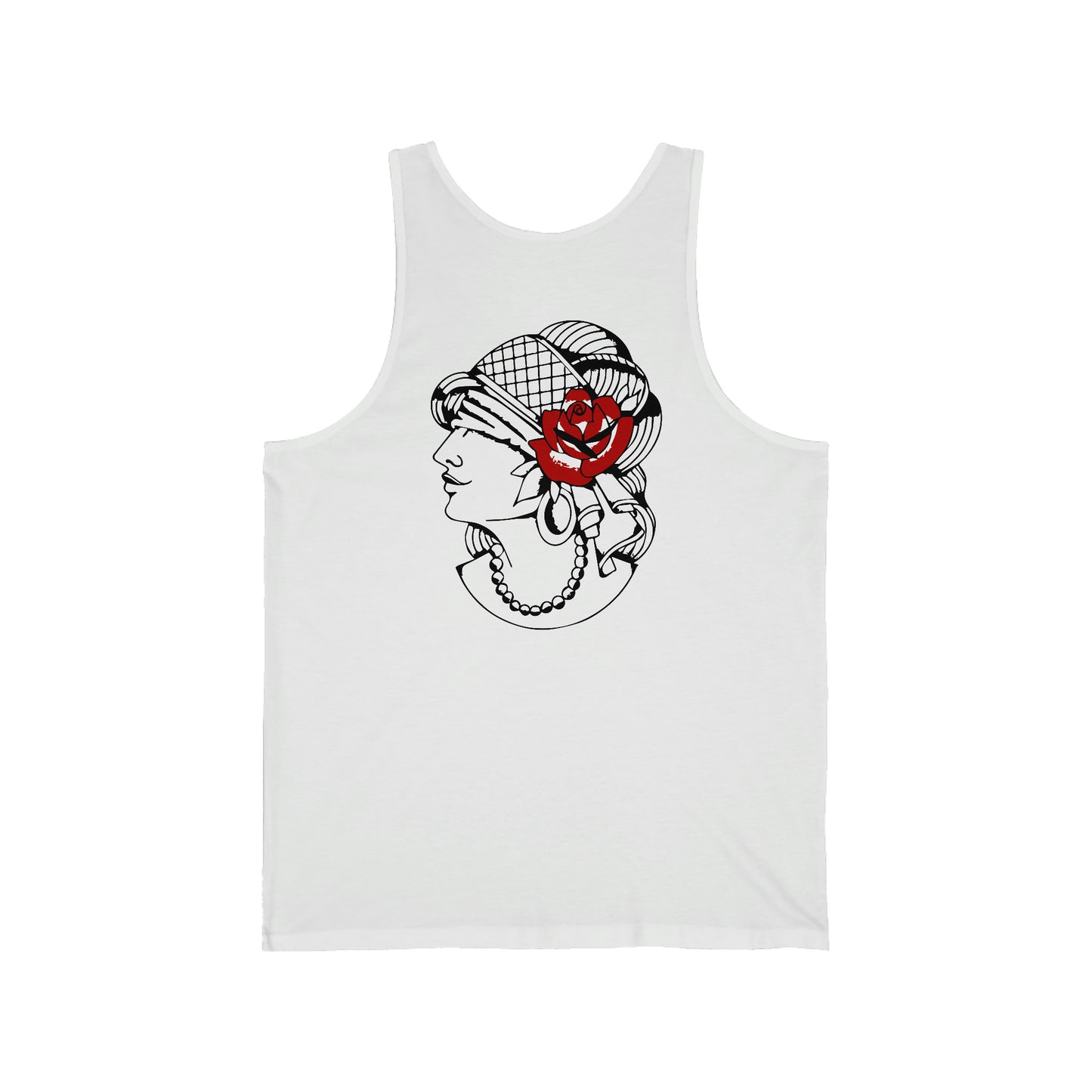 Unisex Jersey Tank | Gypsy's Red Rose Gypsy Lady (by @ryseart)
