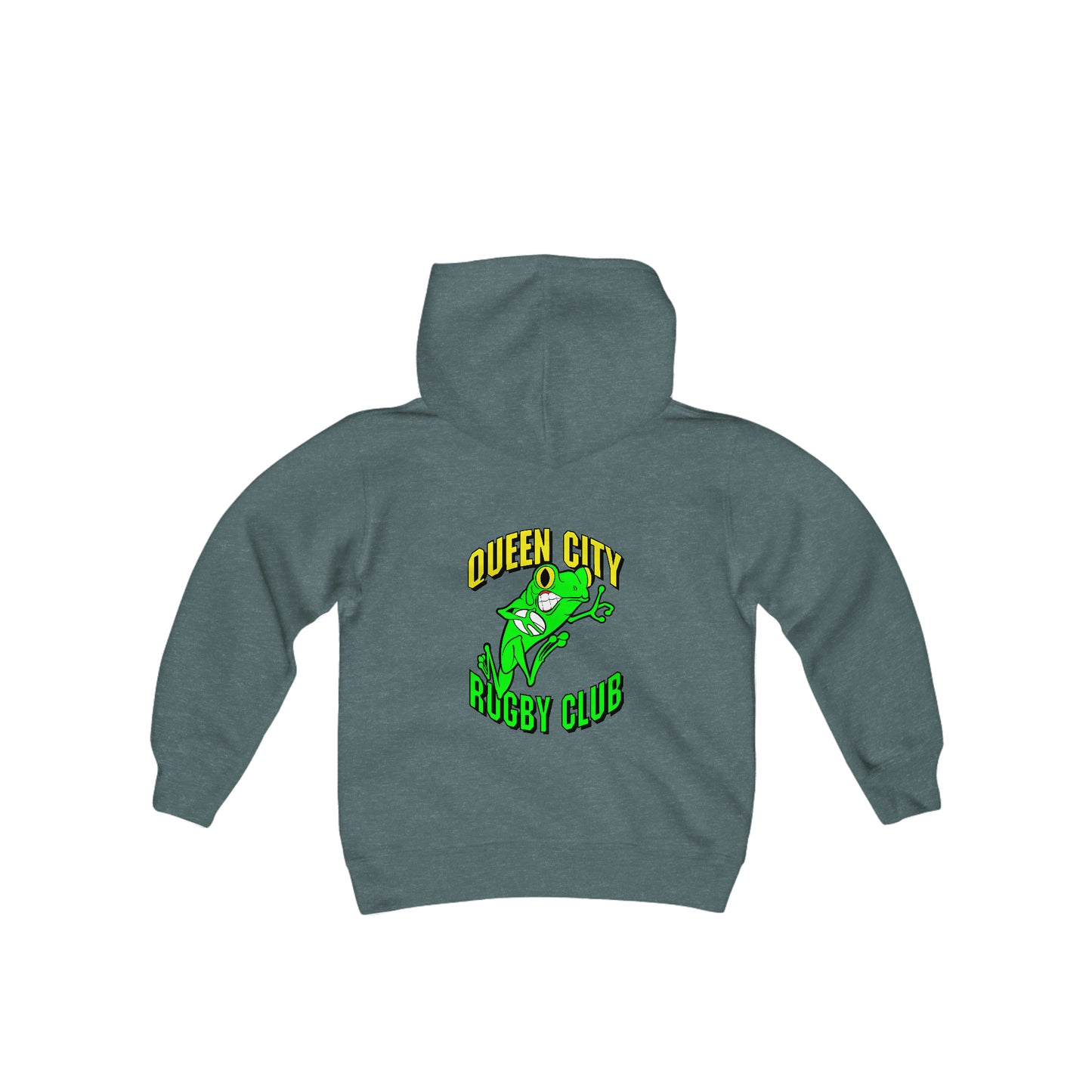 Youth Heavy Blend Hoodie | QCRFC Frogs Logo