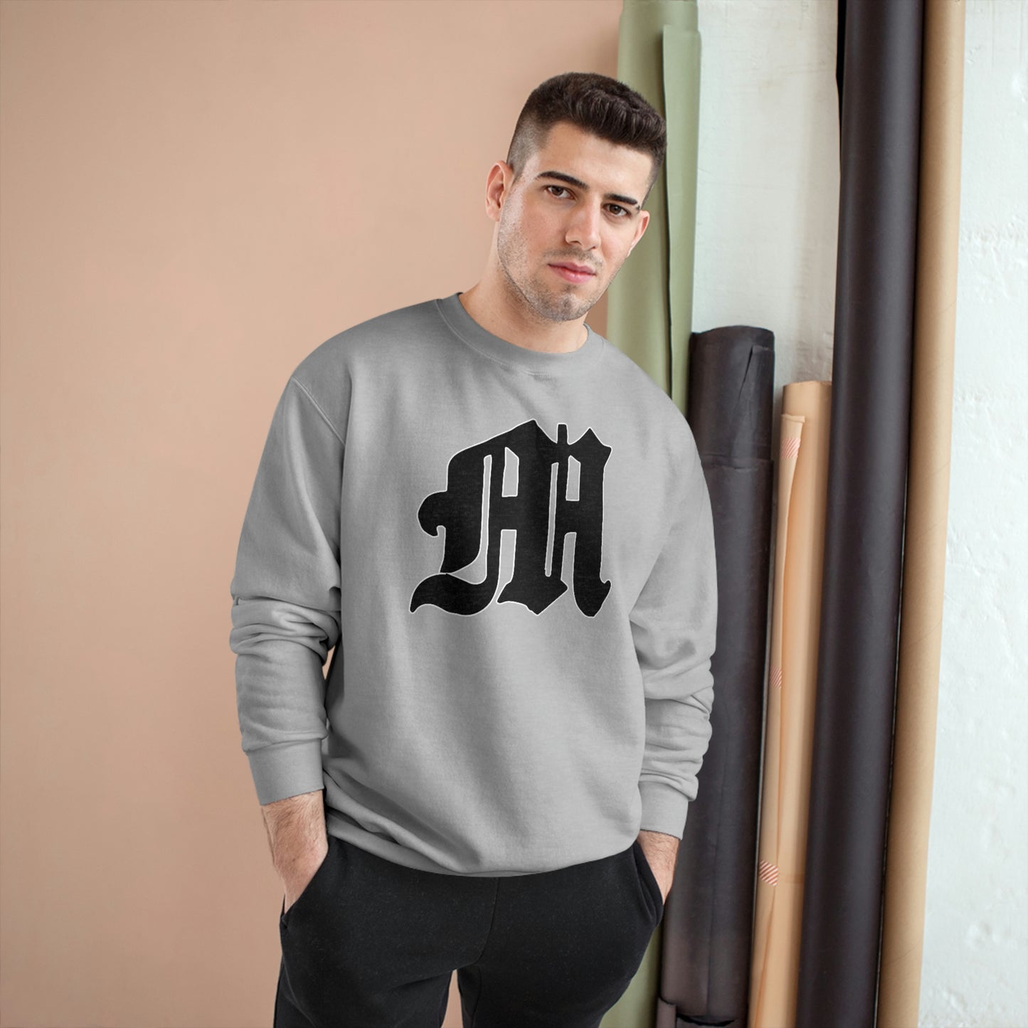 Unisex Champion Eco Crewneck Sweatshirt | Mothers Tattoo M Logo