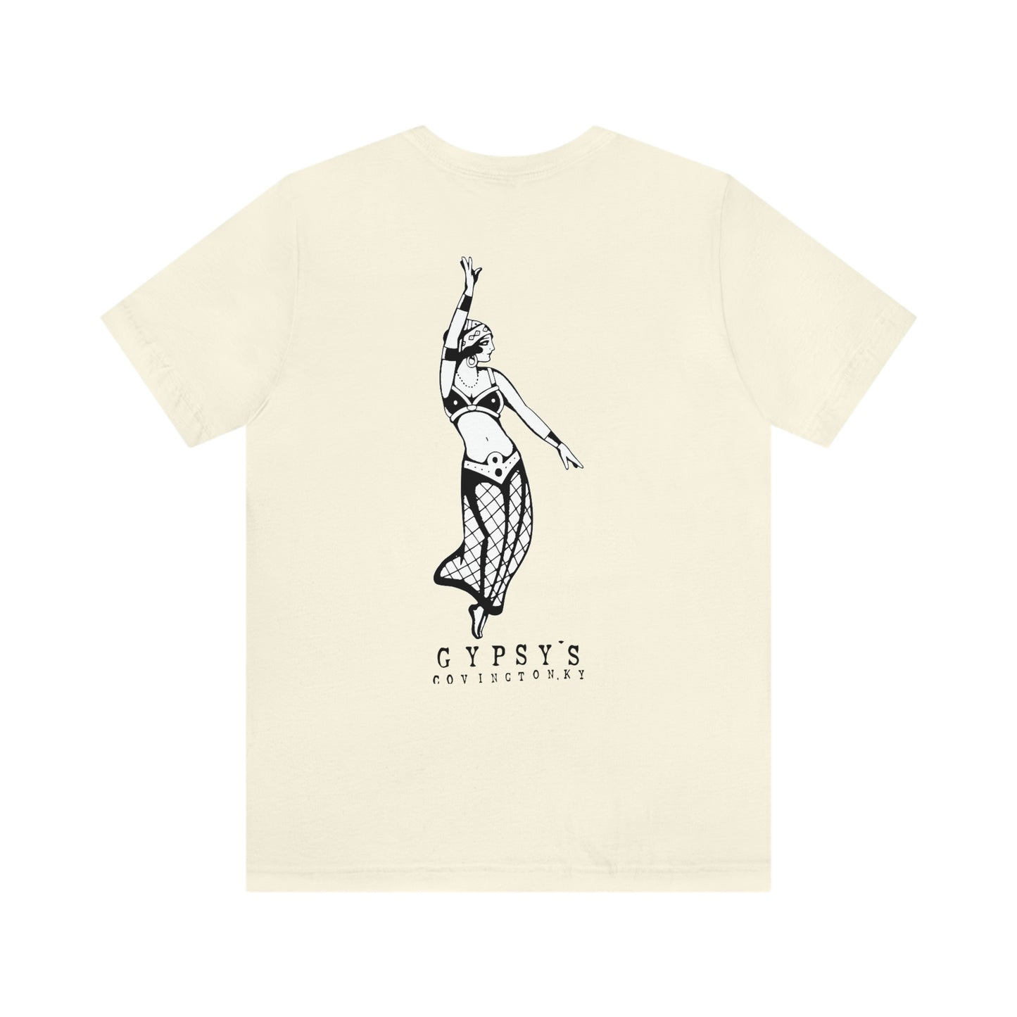 Unisex Jersey Short Sleeve Tee | Gypsy's Dancing Gypsy Lady (by @tylerabnertattoo)