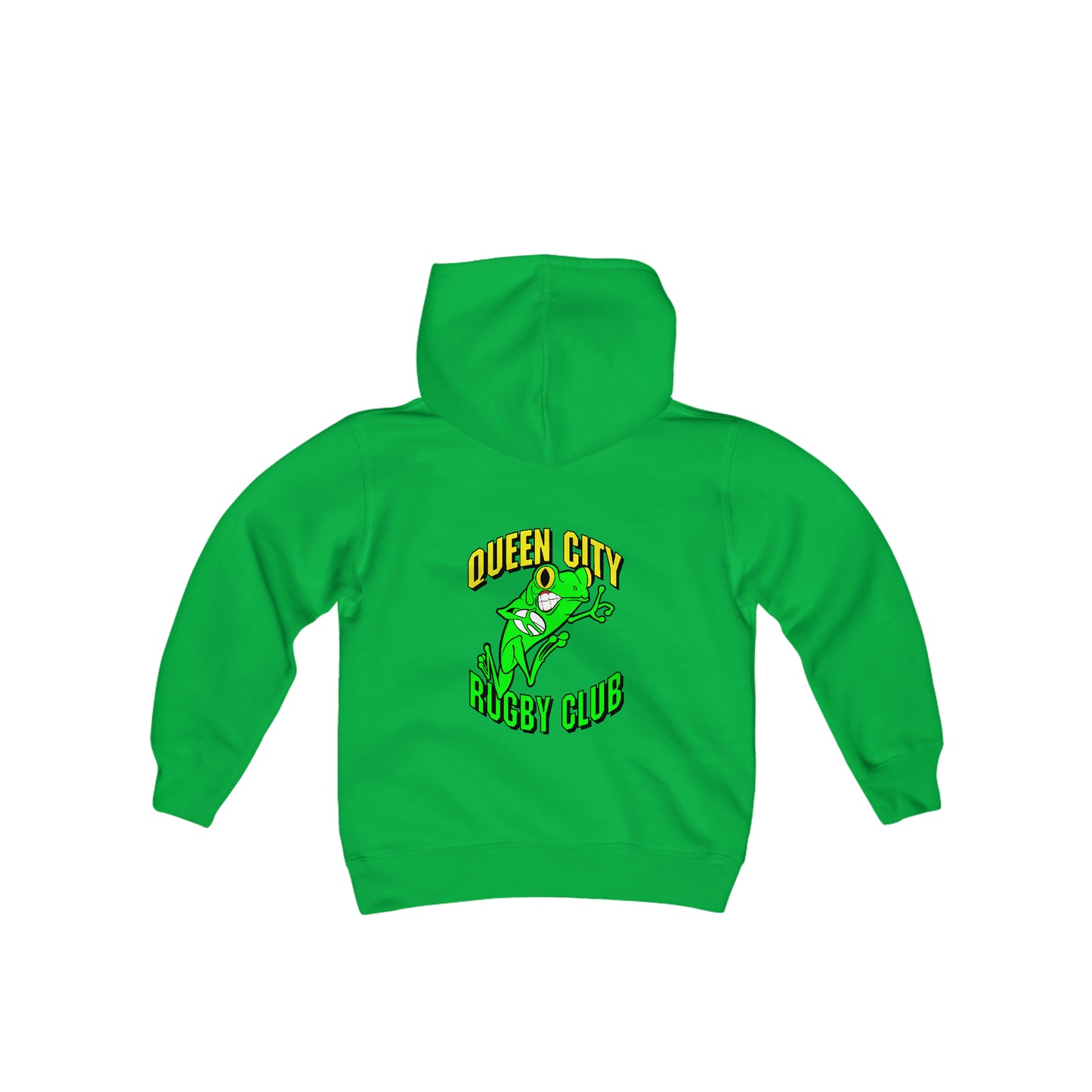 Youth Heavy Blend Hoodie | QCRFC Frogs Logo
