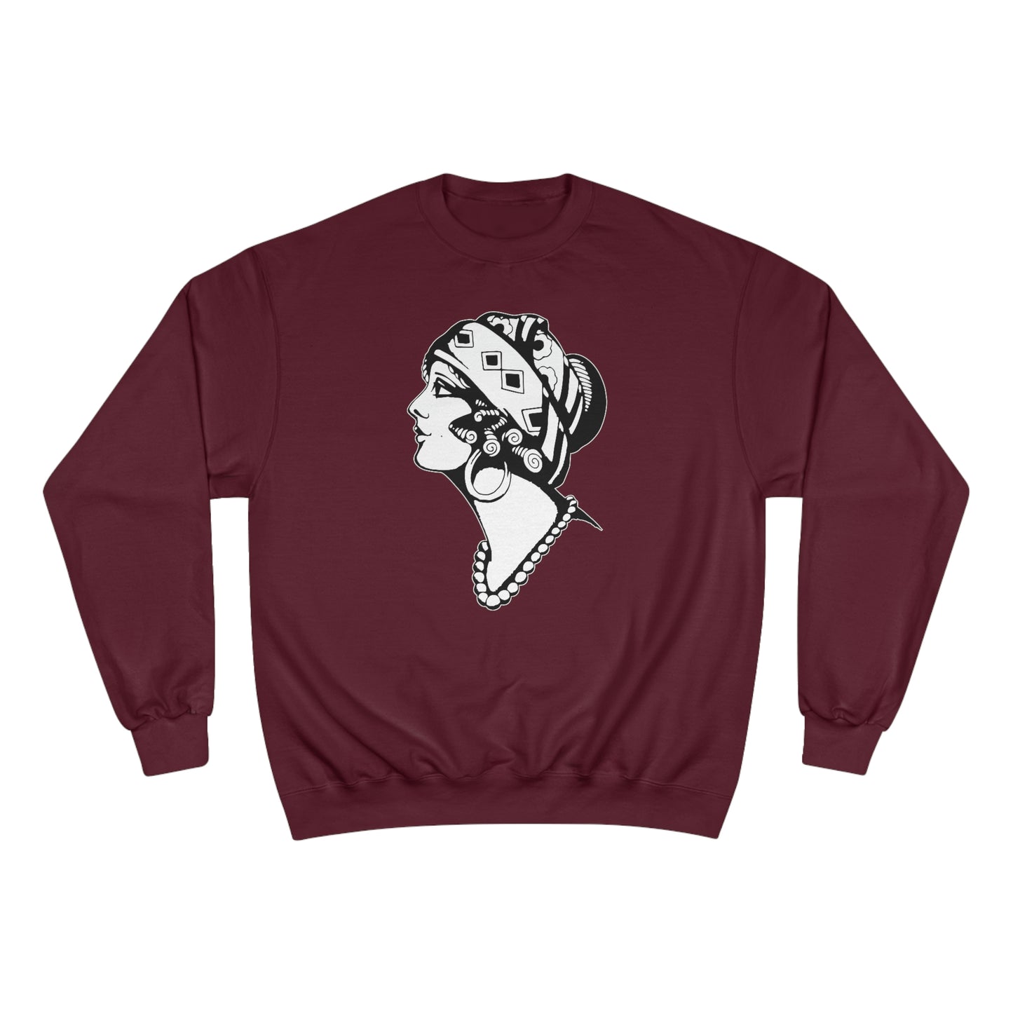 Unisex Champion Crewneck Sweatshirt | Gypsy's Dancing Gypsy Lady (by @tylerabnertattoo)
