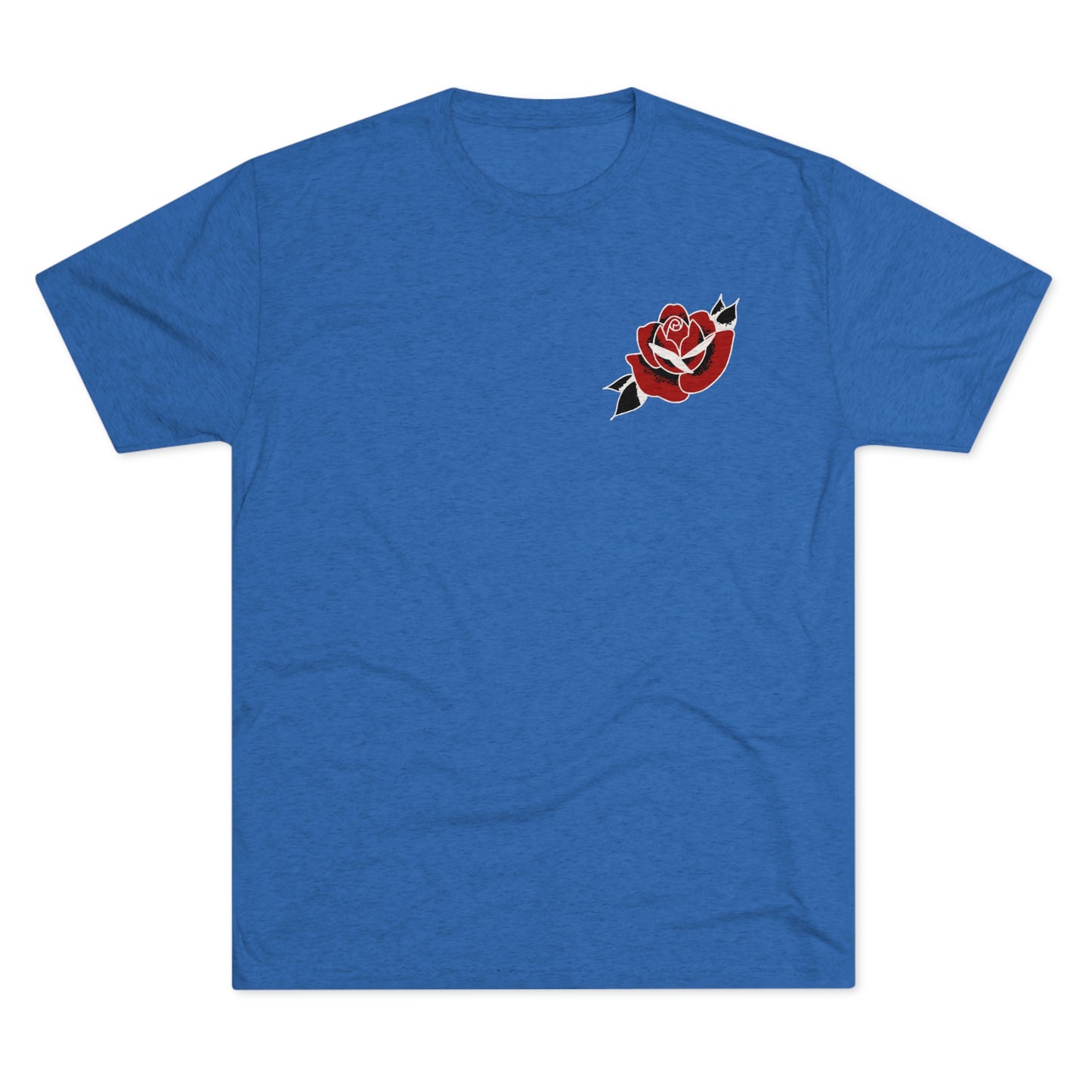 Unisex Tri-Blend Crew Tee | Gypsy's Red Rose Gypsy Lady (by @ryseart)