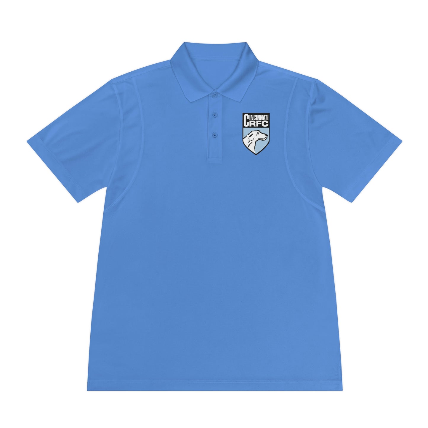 Men's Sport Polo Shirt | CRFC Wolfhounds Blue Crest