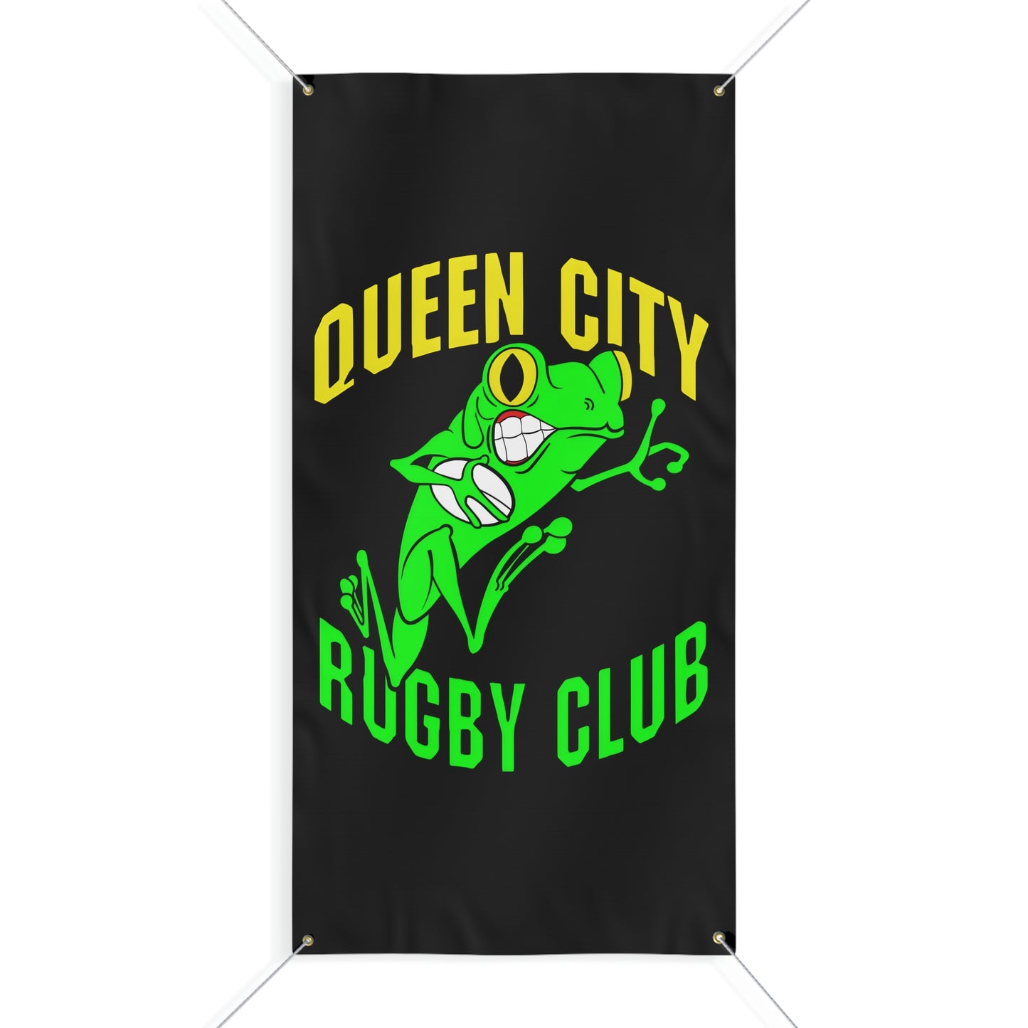 Matte Banner (3 Sizes) | QCRFC Frogs Logo