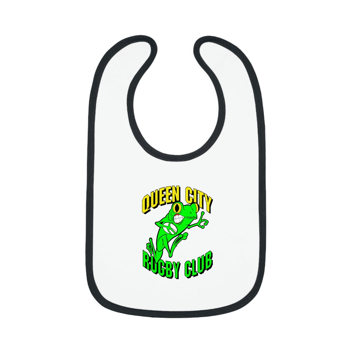 Baby Bib | QCRFC Frogs Logo