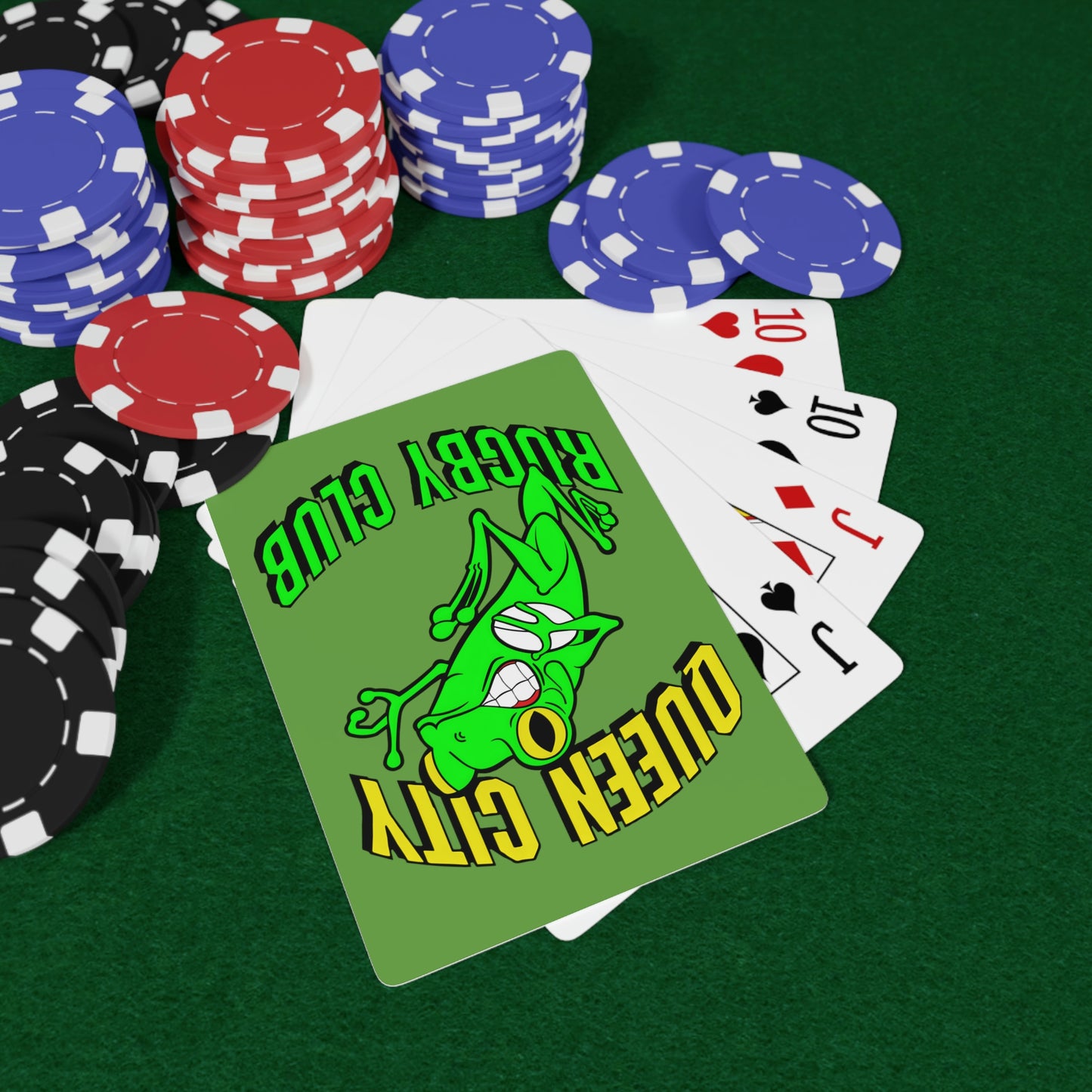 Deck of Cards | QCRFC Frogs Logo