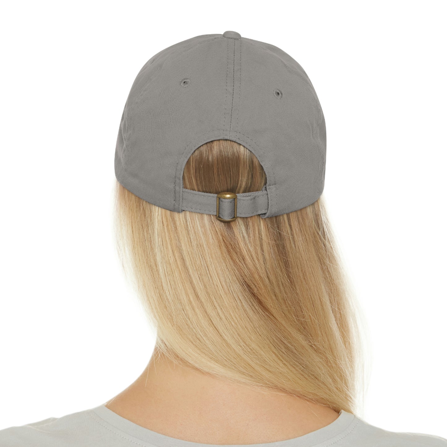 Dad Hat with Leather Round Patch | Mothers Tattoo Double Panther Logo by Brendan Houston (IG: @ohbhave)