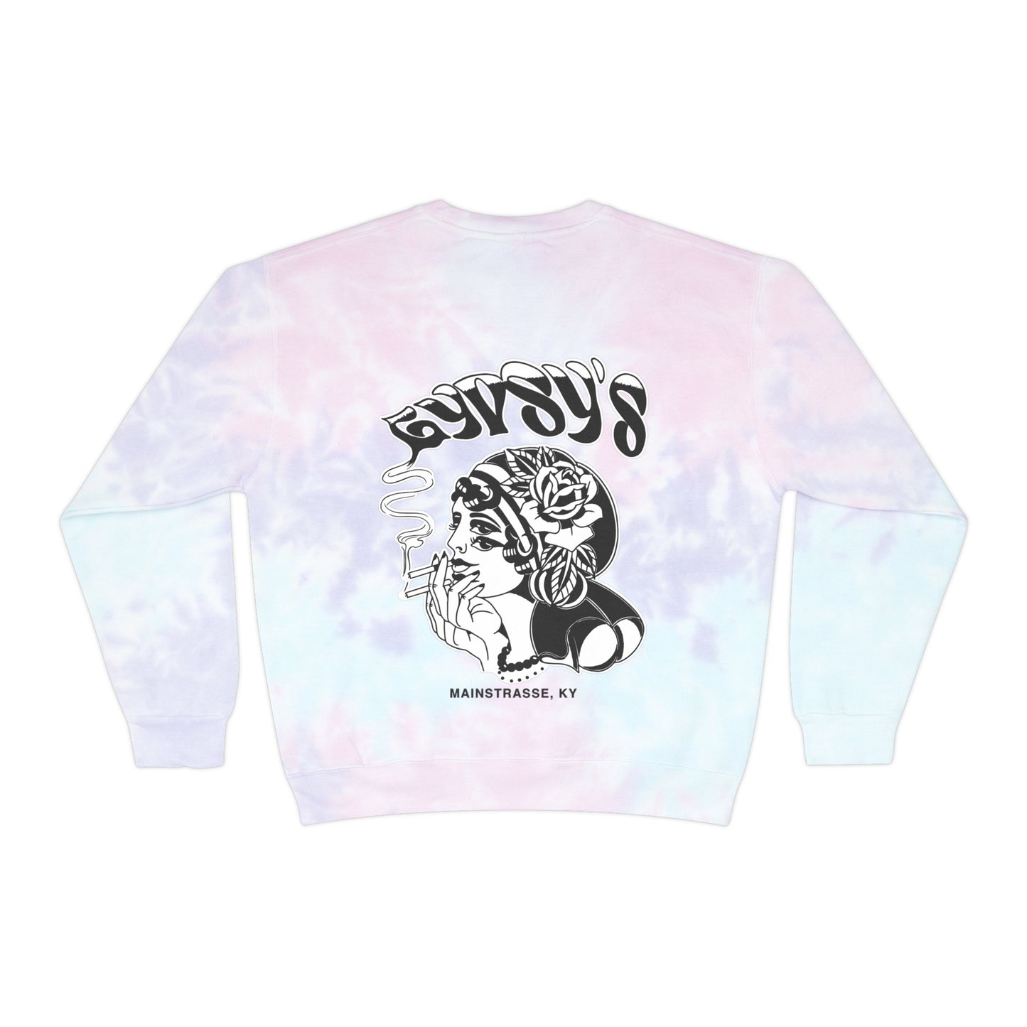 Unisex Comfort Colors Tie-Dye Crewneck Sweatshirt | Gypsy's Double Gypsy Lady (by @ohbhave)