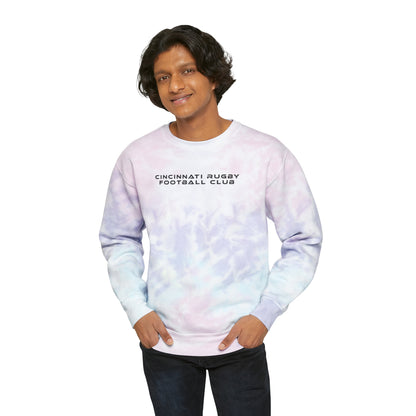 Unisex Tie-Dye Crewneck Sweatshirt | CRFC Wolfhounds White Crest