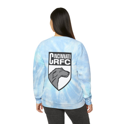 Unisex Tie-Dye Crewneck Sweatshirt | CRFC Wolfhounds White Crest