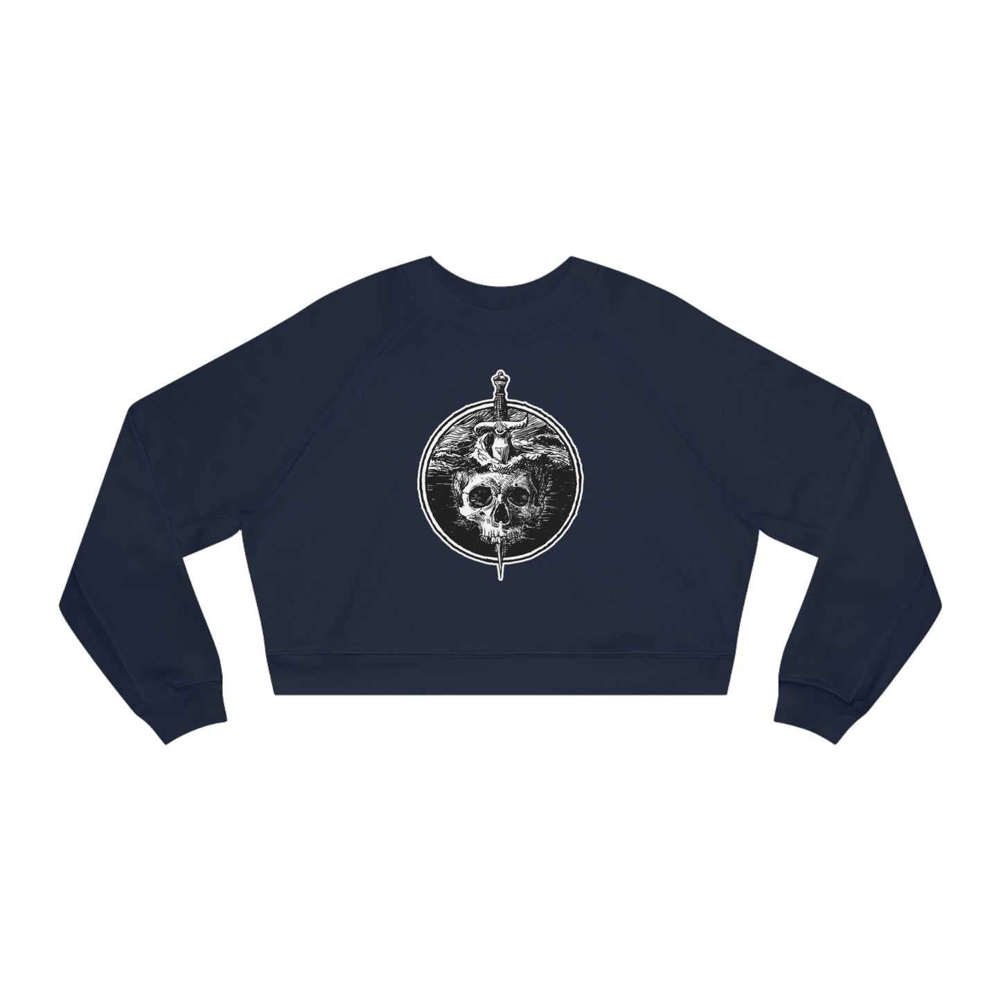 Women's Cropped Fleece Pullover | Sea of Treachery Sigil