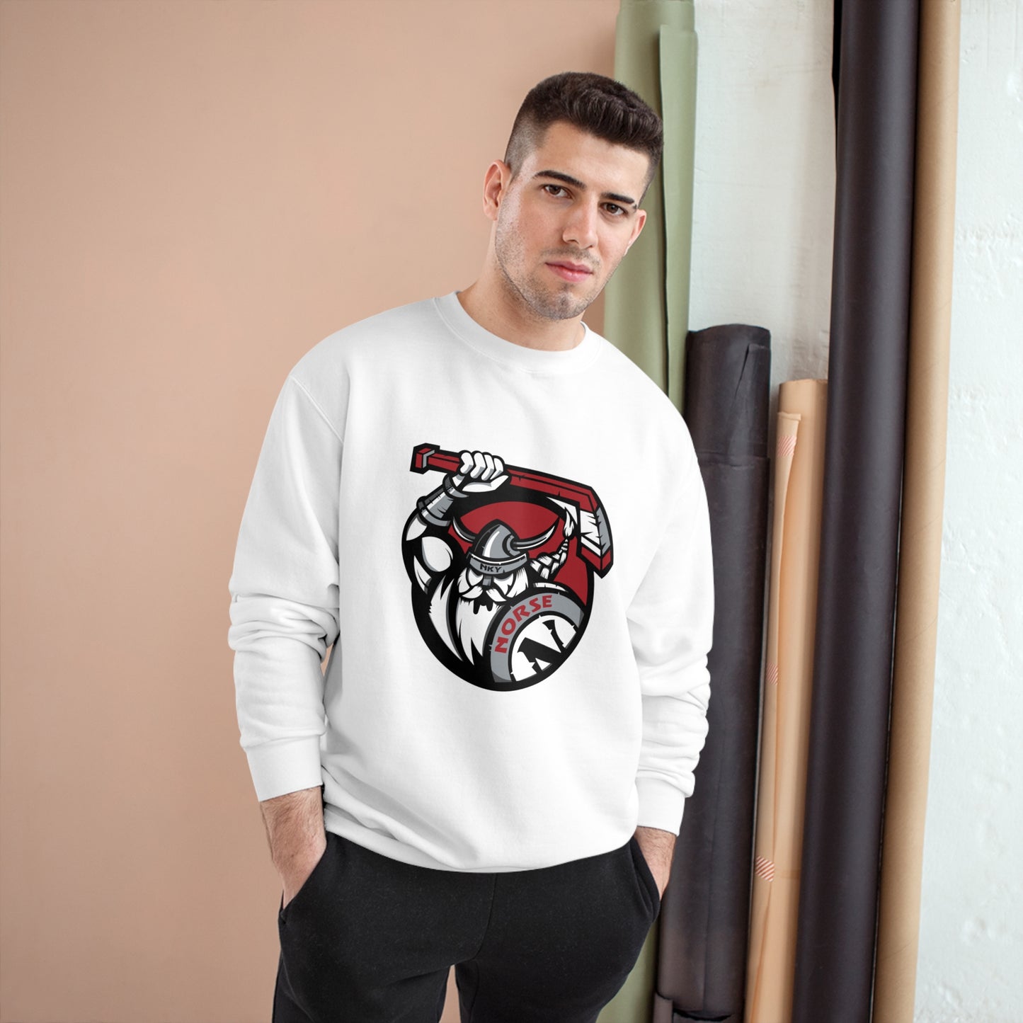 Champion Sweatshirt | Norse Hockey Logo