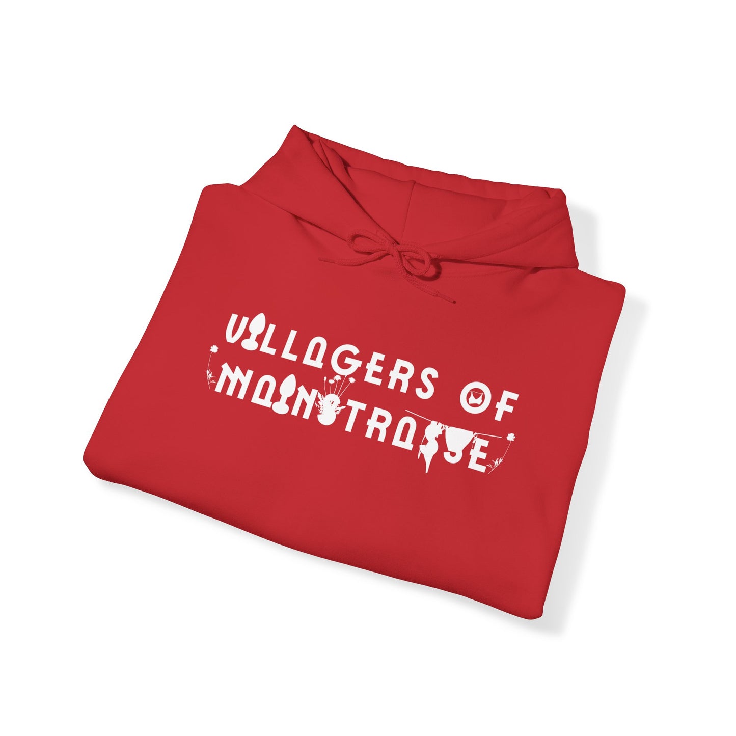 Unisex Heavy Blend™ Hoodie | Villagers of Mainstrasse VOM Words w/ Sights