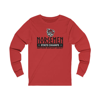 Unisex Jersey Long Sleeve Tee | Norsemen Hockey State Champs