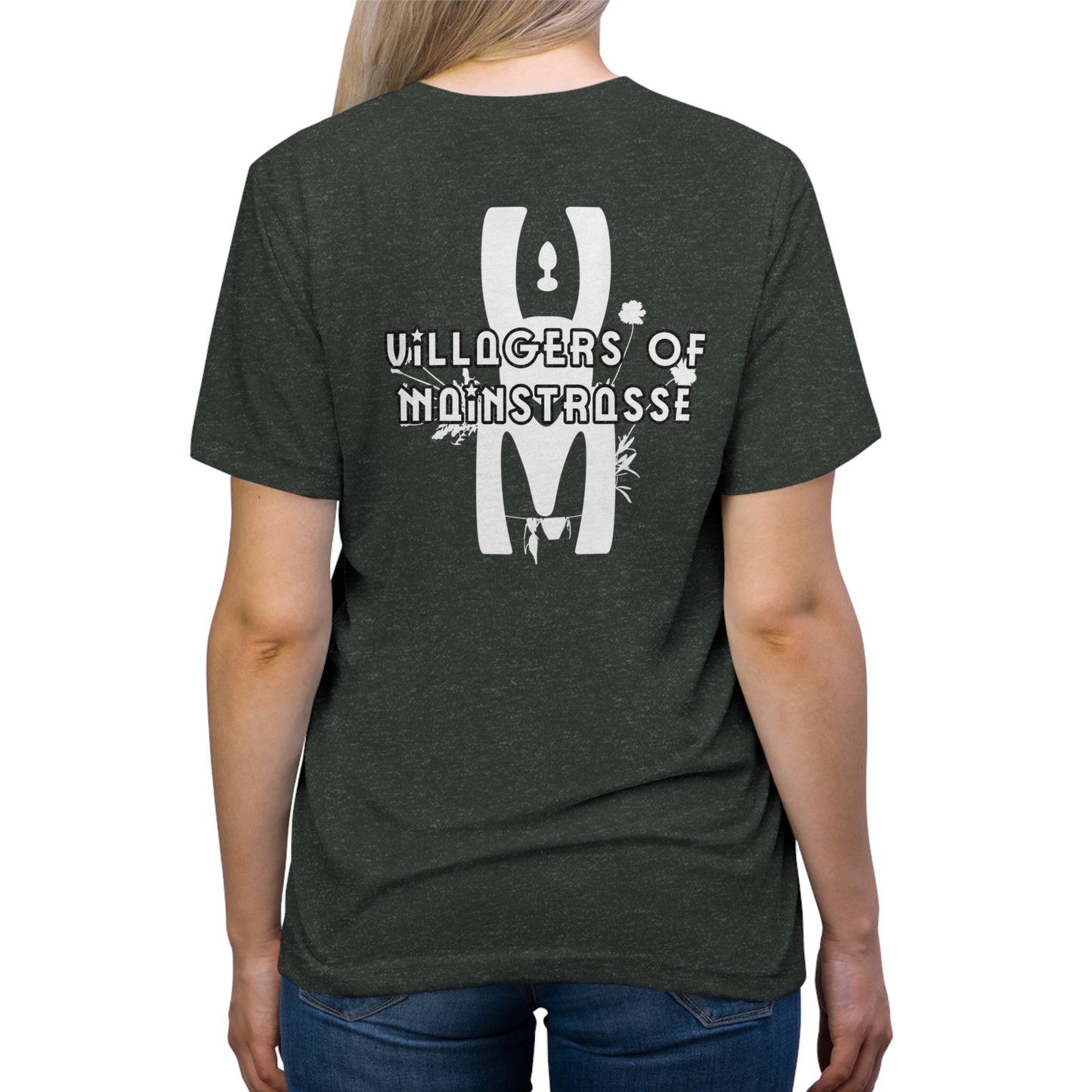 Unisex UltraSoft Triblend Tee | Villagers of Mainstrasse VOM Words w/ Sights