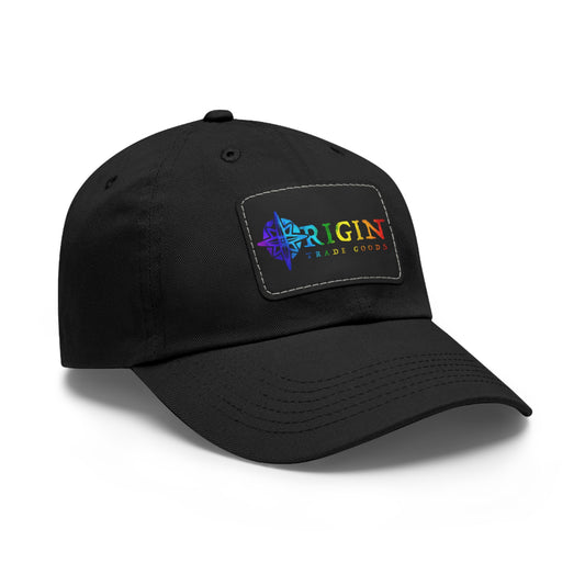 Dad Hat with Leather Patch (Rectangle) | Origin Trade Goods Color Blast