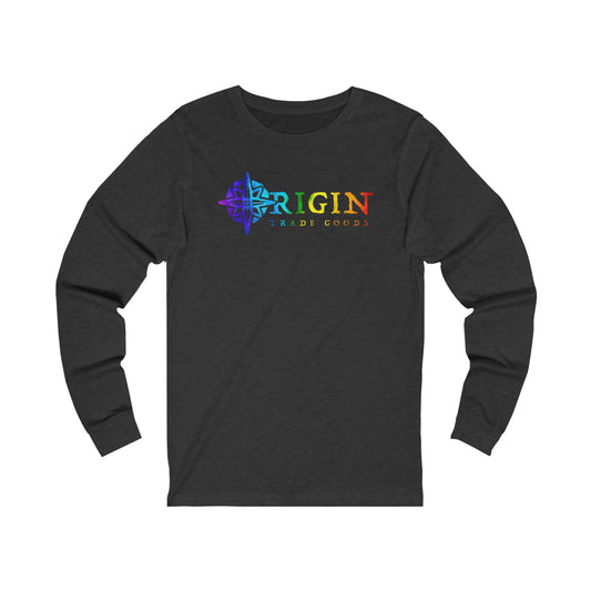 Unisex Jersey Long Sleeve Tee | Origin Trade Goods Color Blast